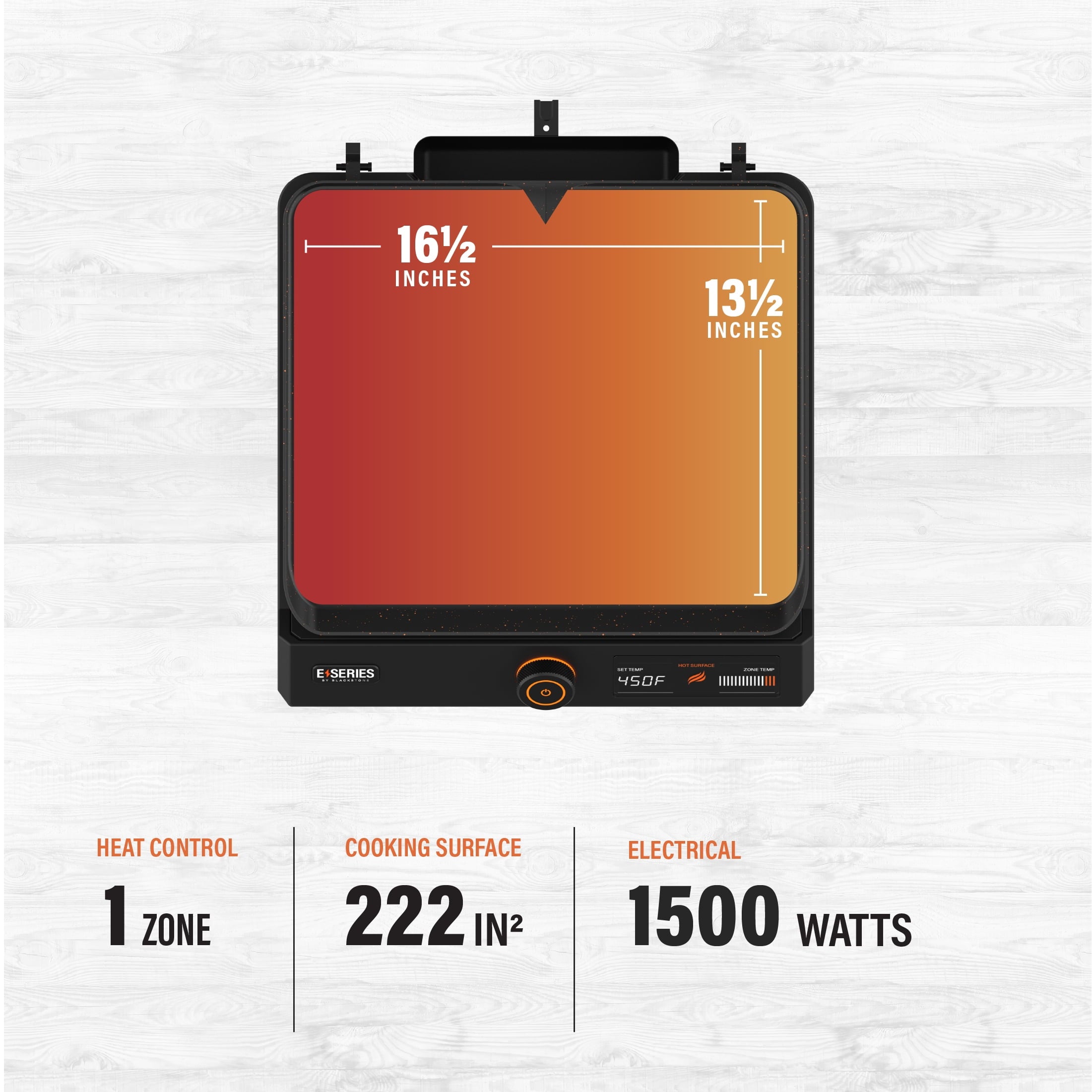 E-Series 17 Electric Tabletop Griddle with Hood