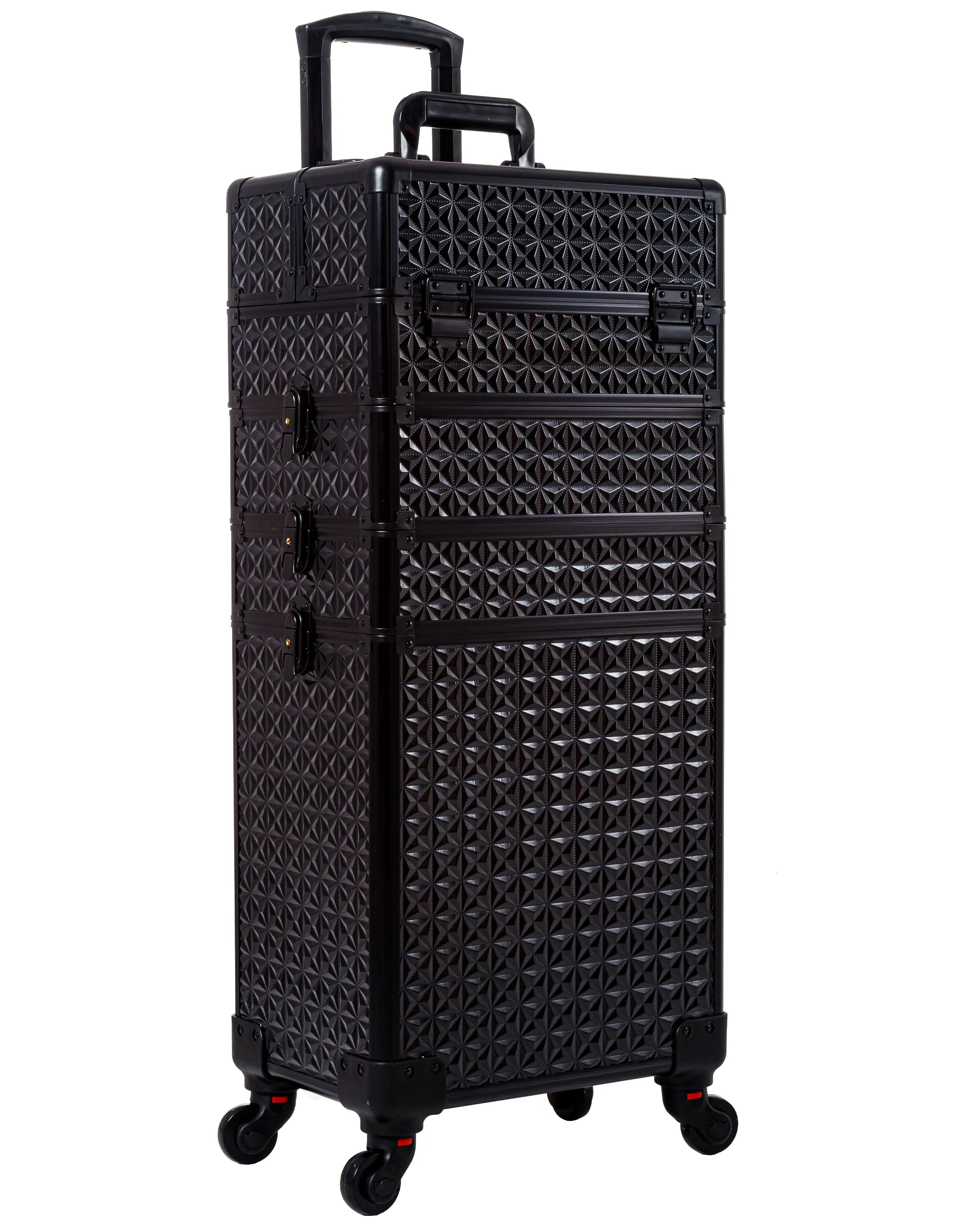 AROUS 5 in 1 Professional Makeup Train Case with 360� Swivel Wheels