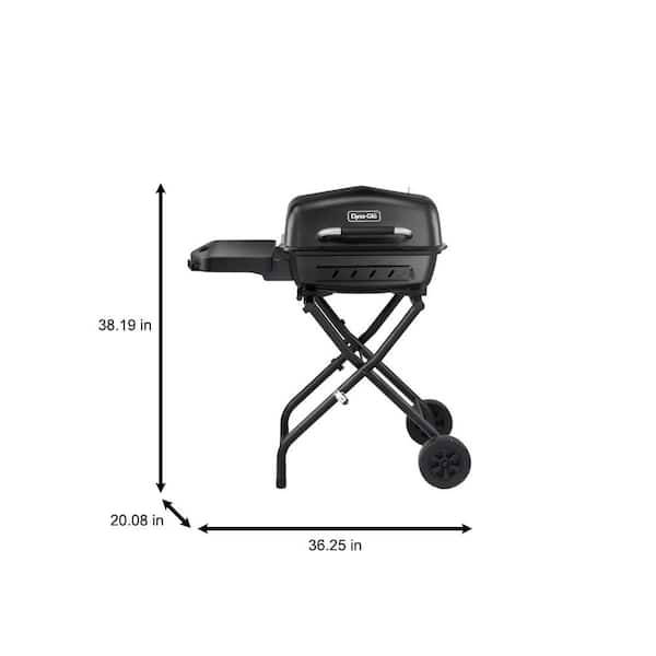Portable Charcoal Grill in Black