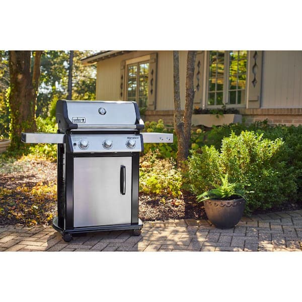 Spirit S-315 3-Burner Propane Gas Grill in Stainless Steel
