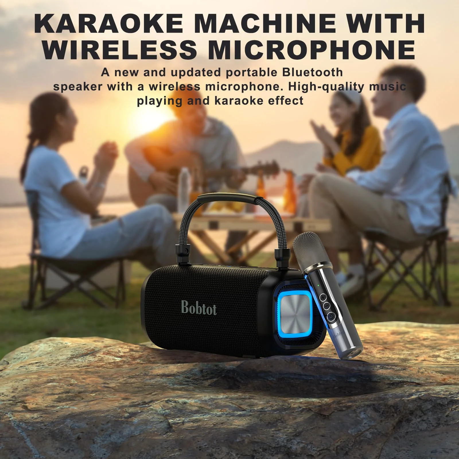Bobtot Bluetooth Speaker Portable Waterproof Speakers