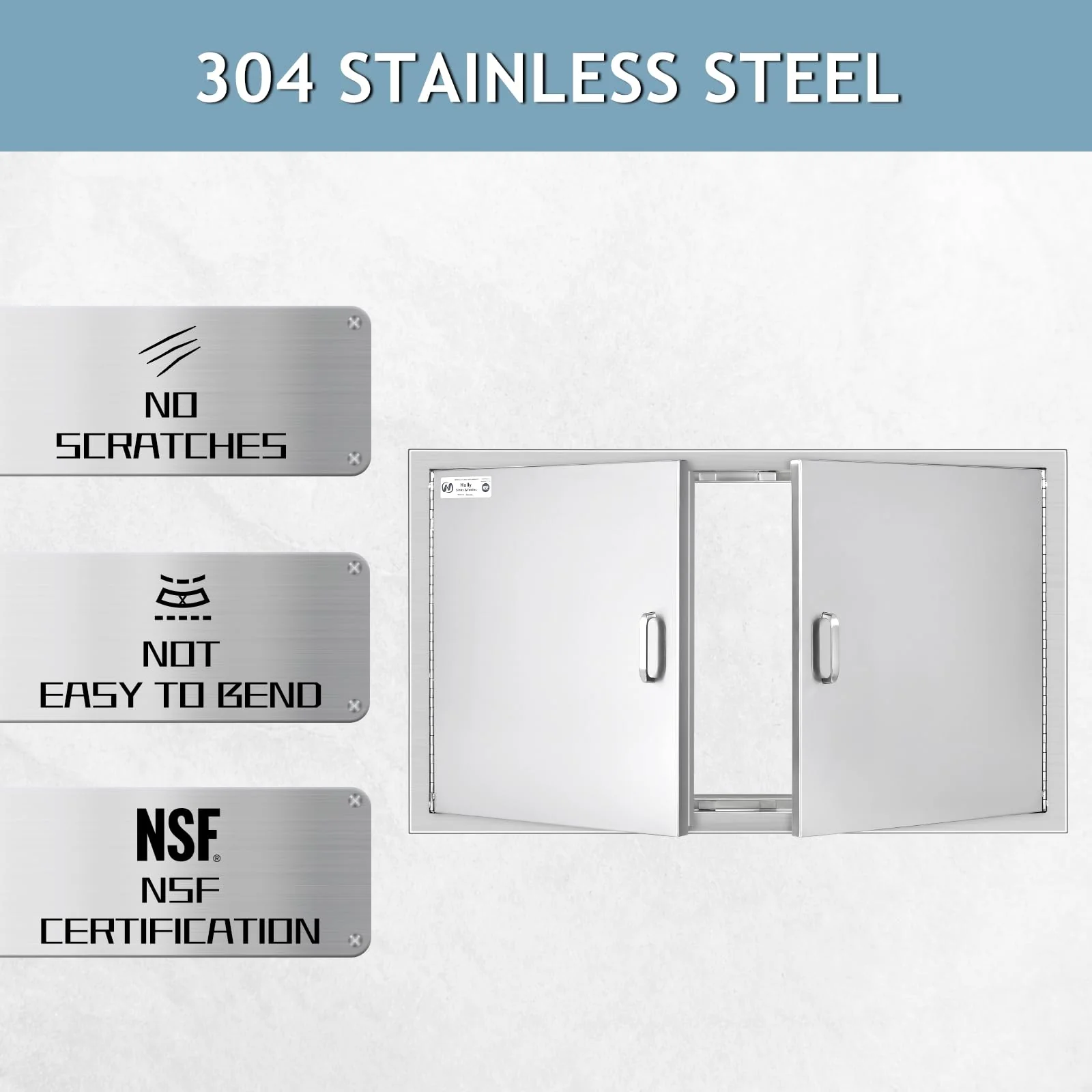 Hally BBQ Stainless Steel Access Door 36 W x 21 H