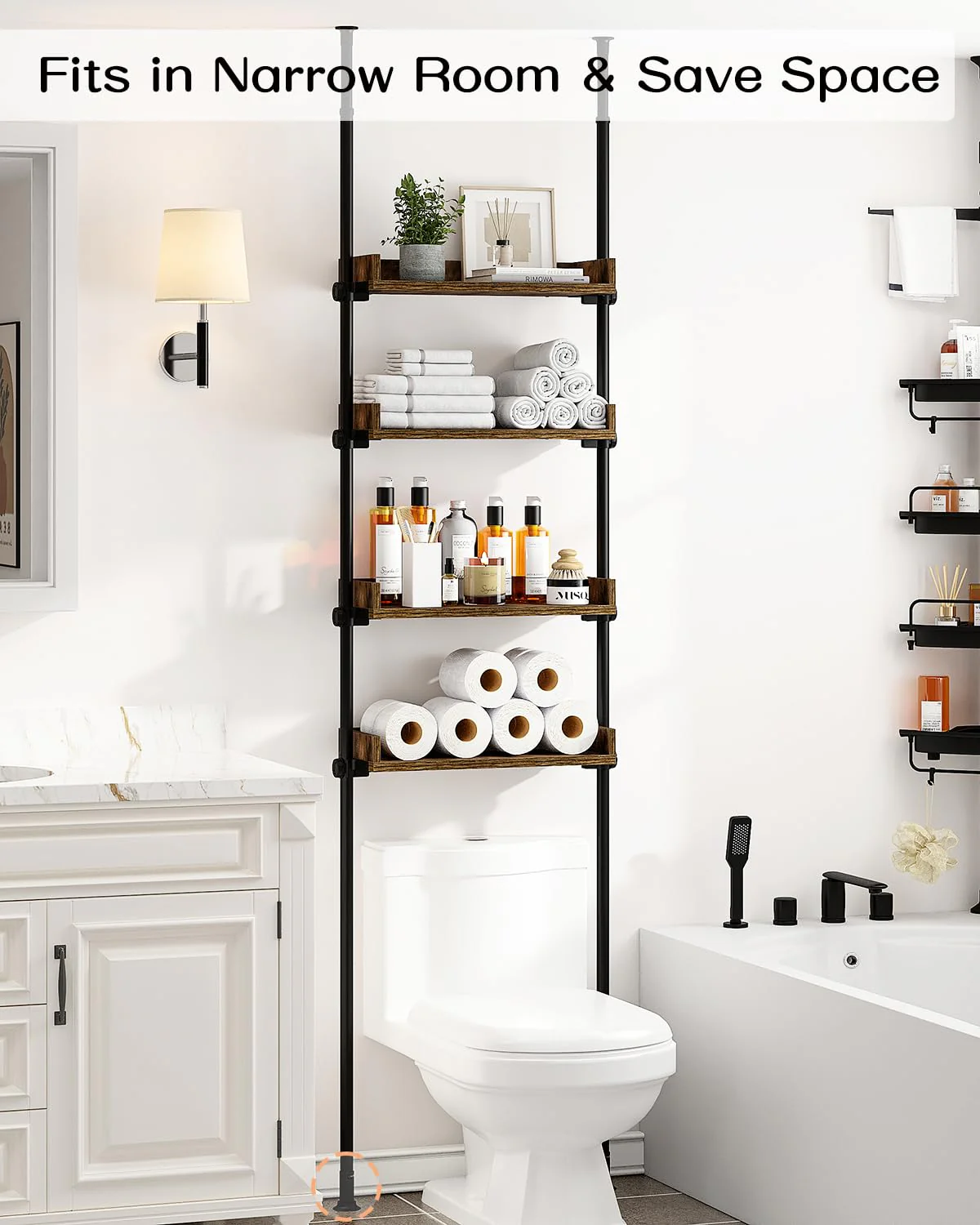 ALLZONE Bathroom Organizer. Over The Toilet Storage