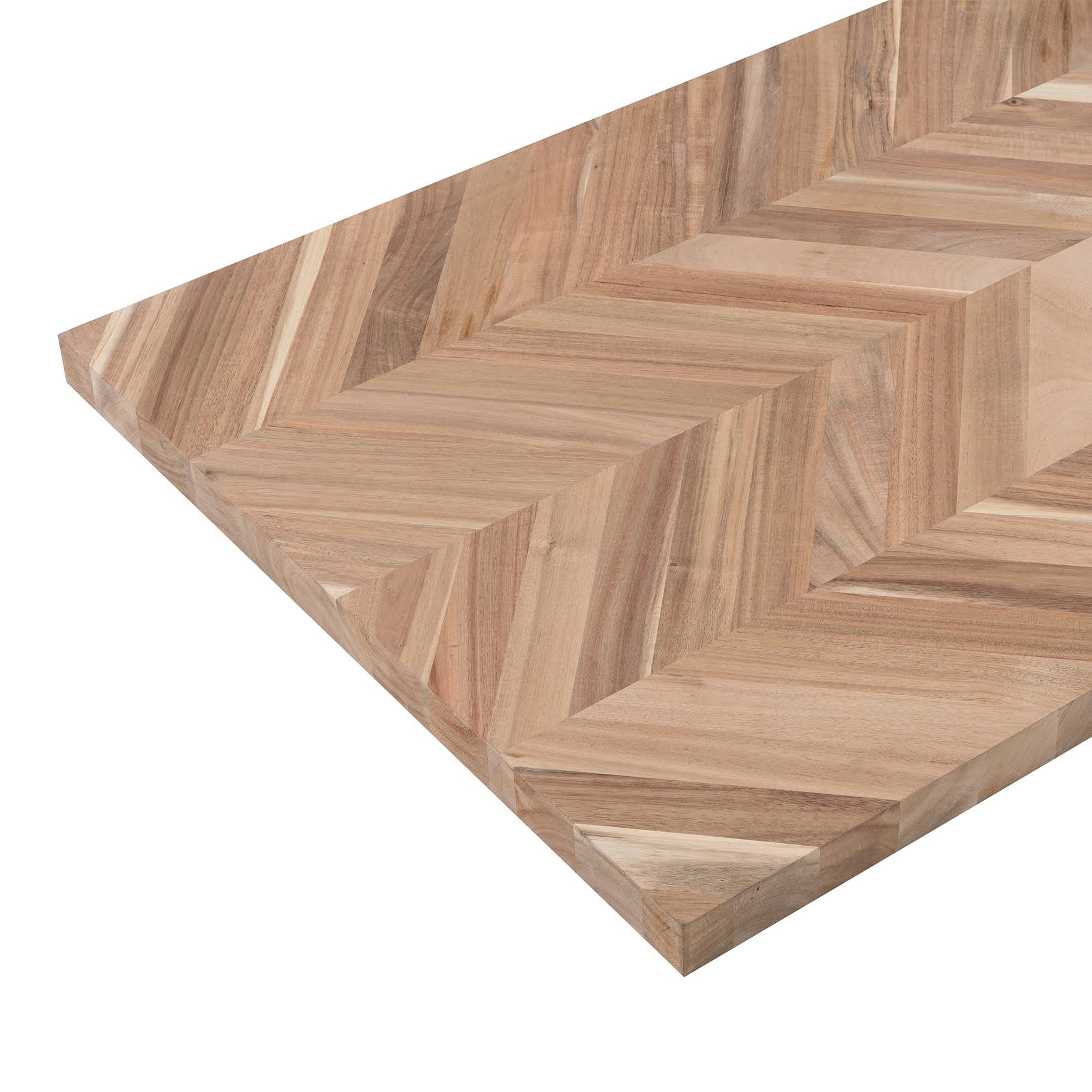 Allen + Roth 48-in x 25-in x 1.5-in Natural Straight Acacia Butcher Block Countertop | ARF1525CHACA-48