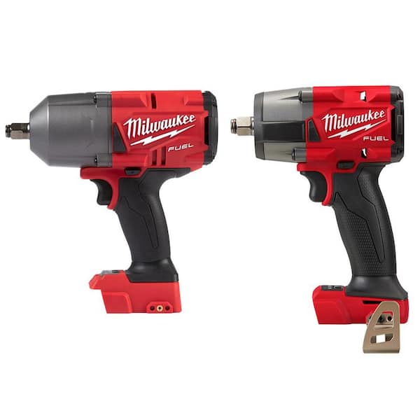 M18 FUEL 18V Lithium-Ion Brushless Cordless 1/2 in. Impact Wrench with Mid Torque Impact Wrench (2-Tool)