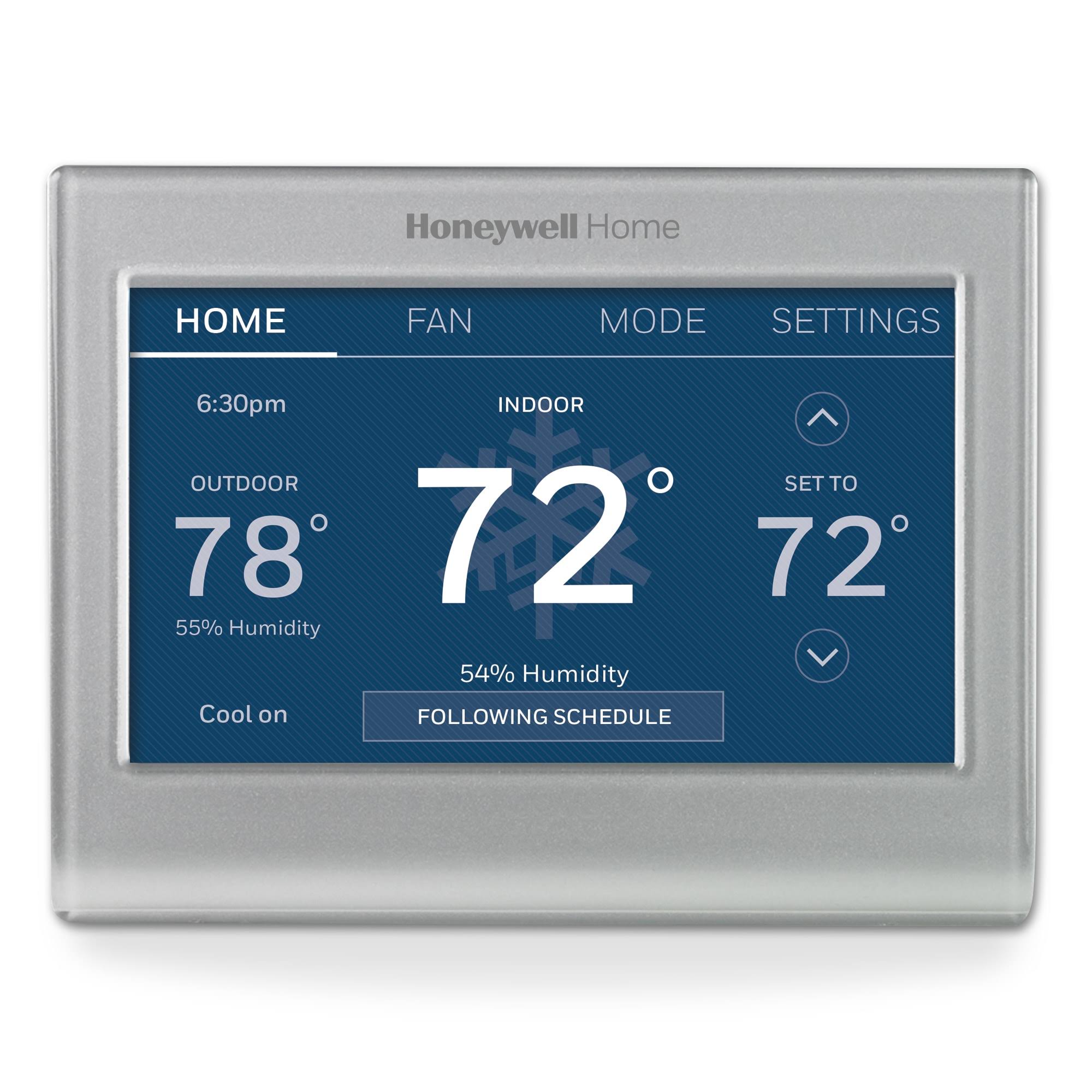Honeywell - Smart Color Thermostat with Wi-Fi Connectivity - Silver