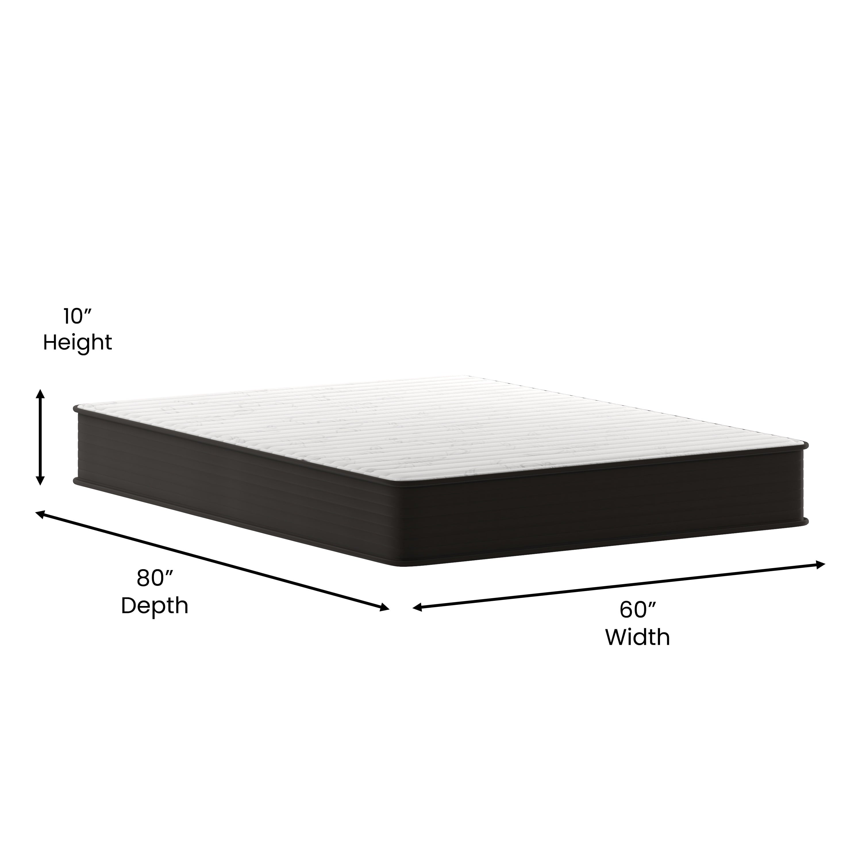 Furniture Dream 10�� Foam & Pocket Spring Hybrid Mattress. Queen