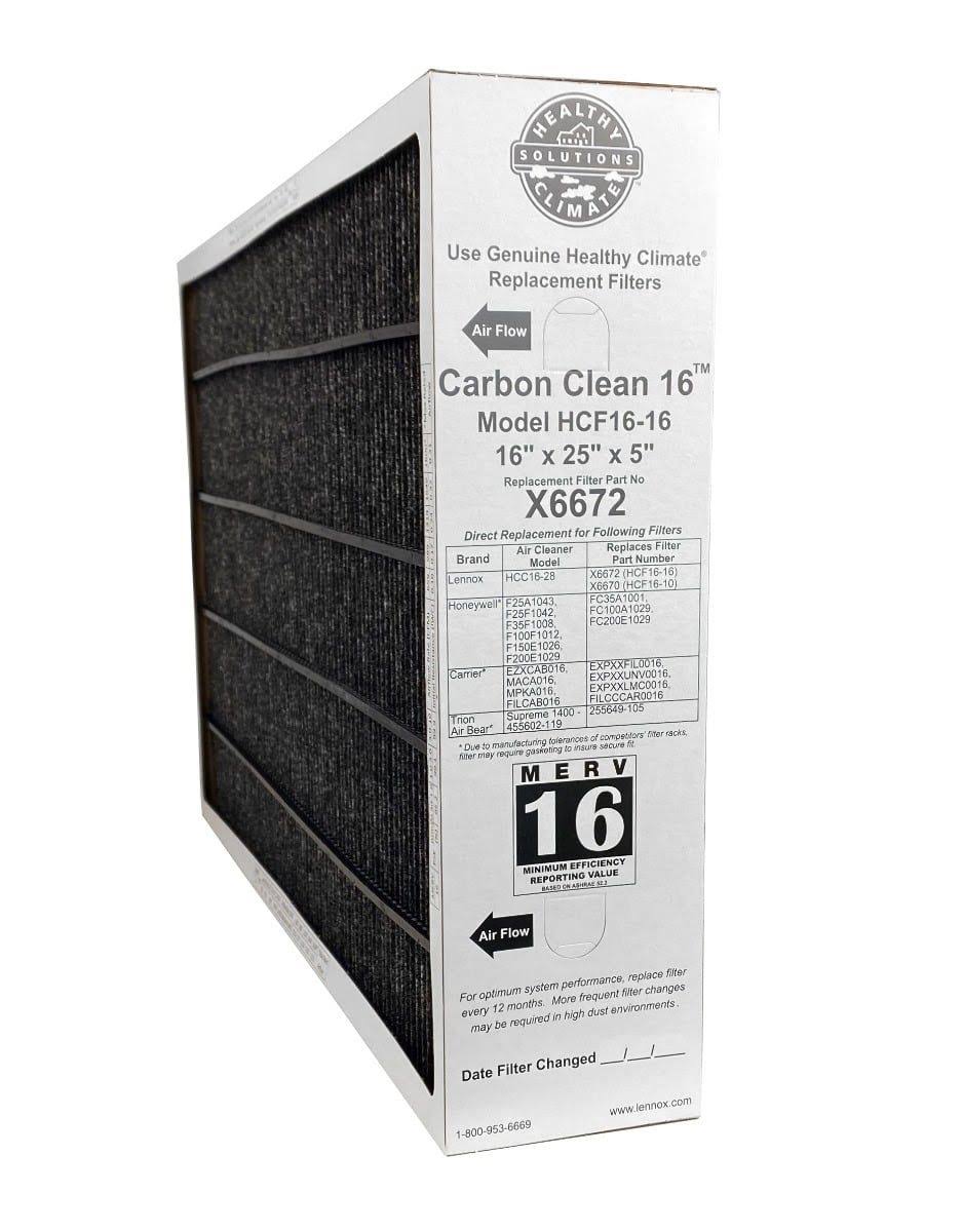 X6672 Lennox Healthy Climate 16x25x5 MERV 16 Filter