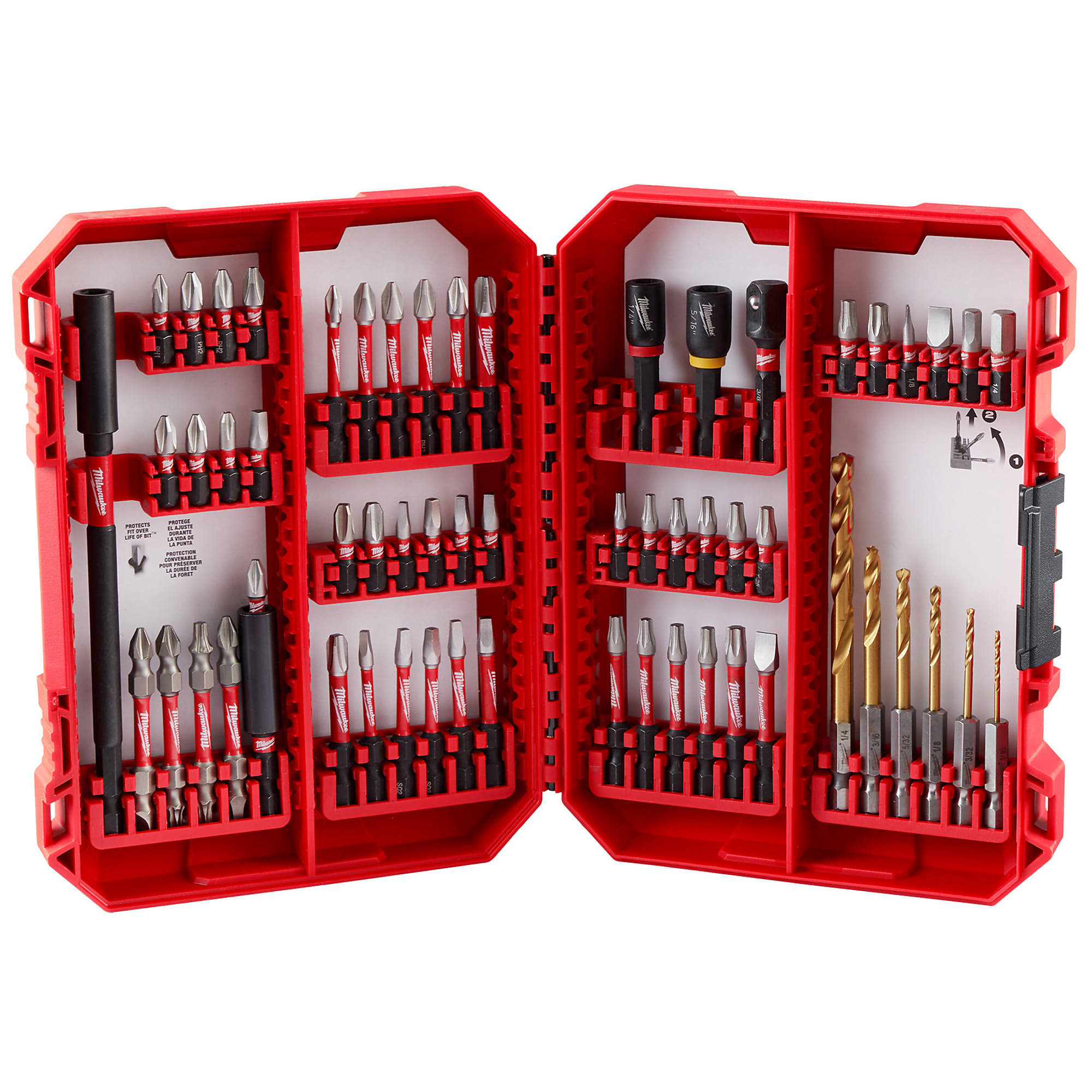 Milwaukee 48-32-4097 Shockwave Impact Duty Drill & Drive Set - 60pc