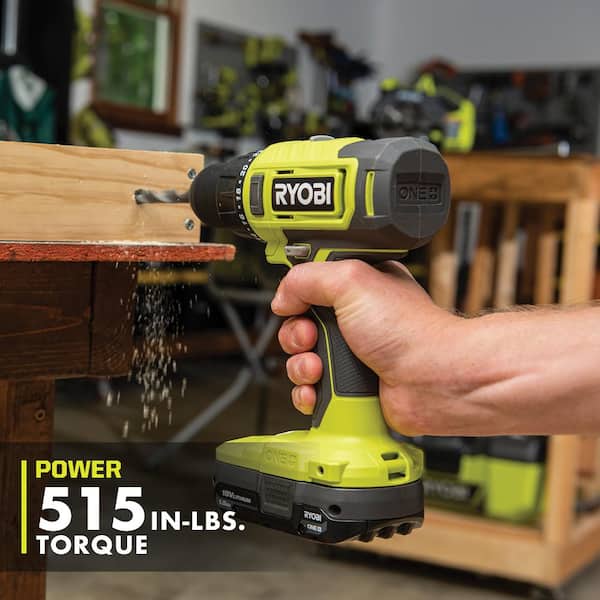 ONE+ 18V Cordless 1/2 in. Drill/Driver Kit with (1) 1.5 Ah Battery and Charger