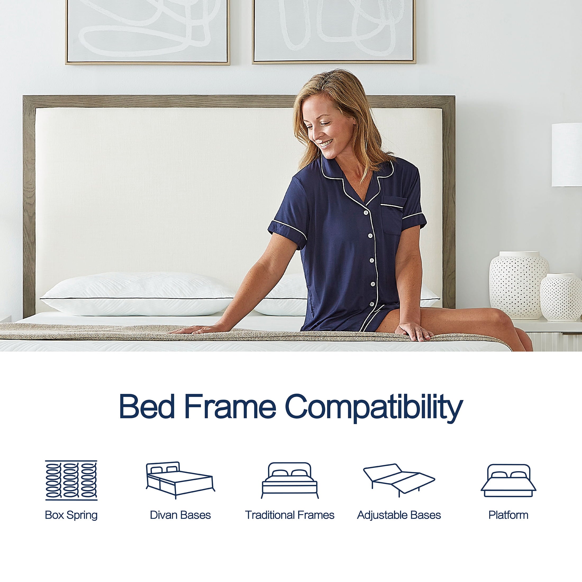 & Rye ArticSky 12 Medium Firm Gel Memory Foam Mattress with BONUS Pillows. King