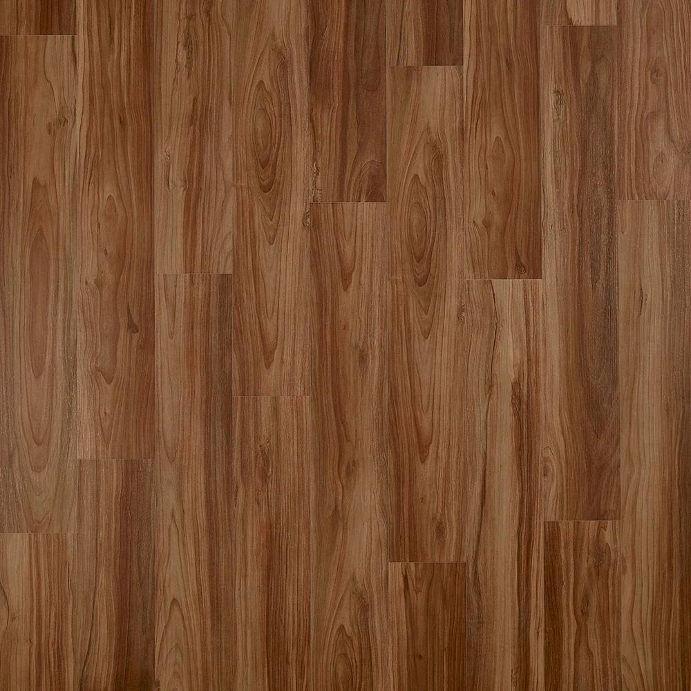 Pergo Duracraft +WetProtect Warm Amber Walnut 20-mil x 7-1/2-in W x 47-in L Waterproof Interlocking Luxury Vinyl Plank Flooring in Brown | LWP30-560-Instock