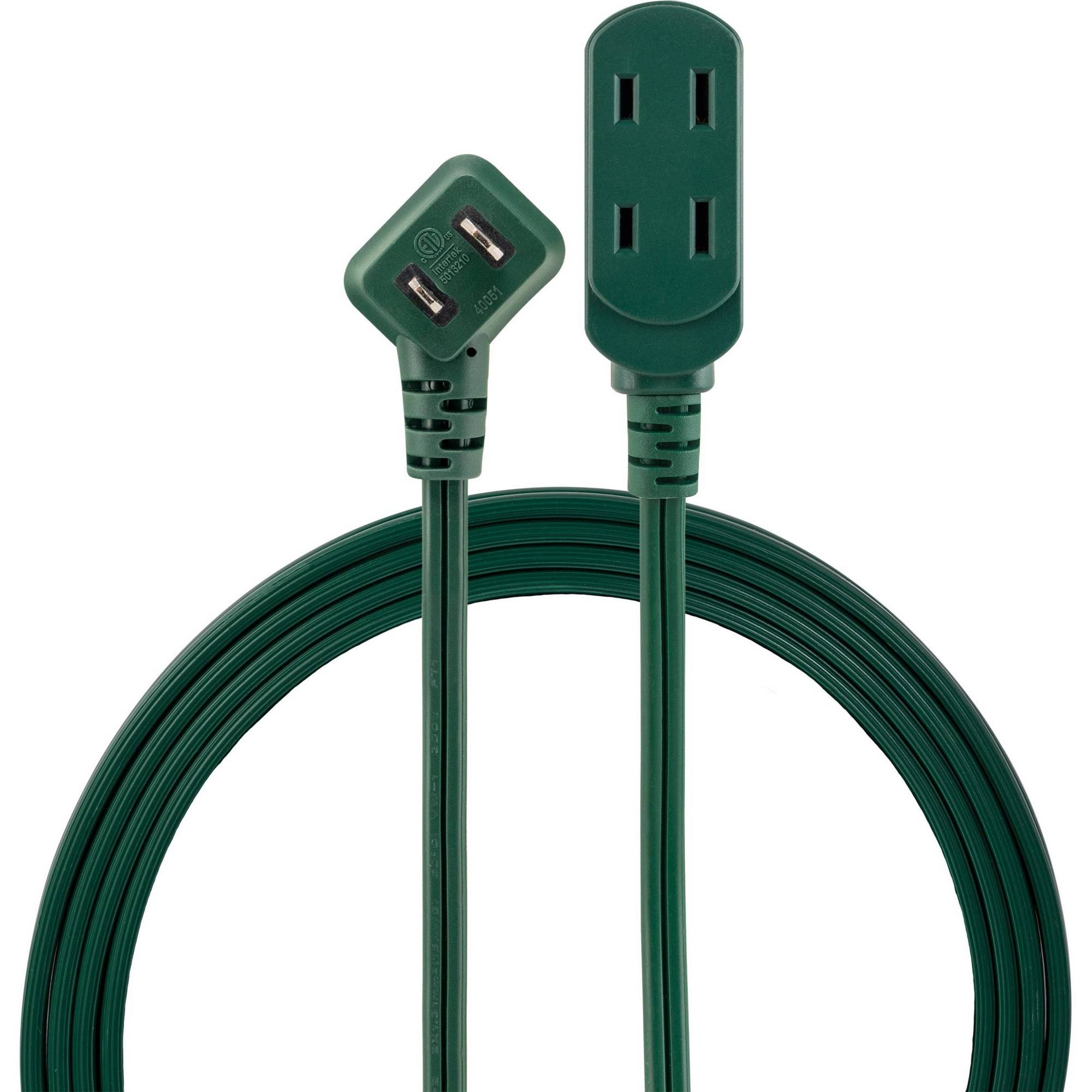 Philips 3-Outlet Polarized Extension Cord - Indoor, Green, 6 ft