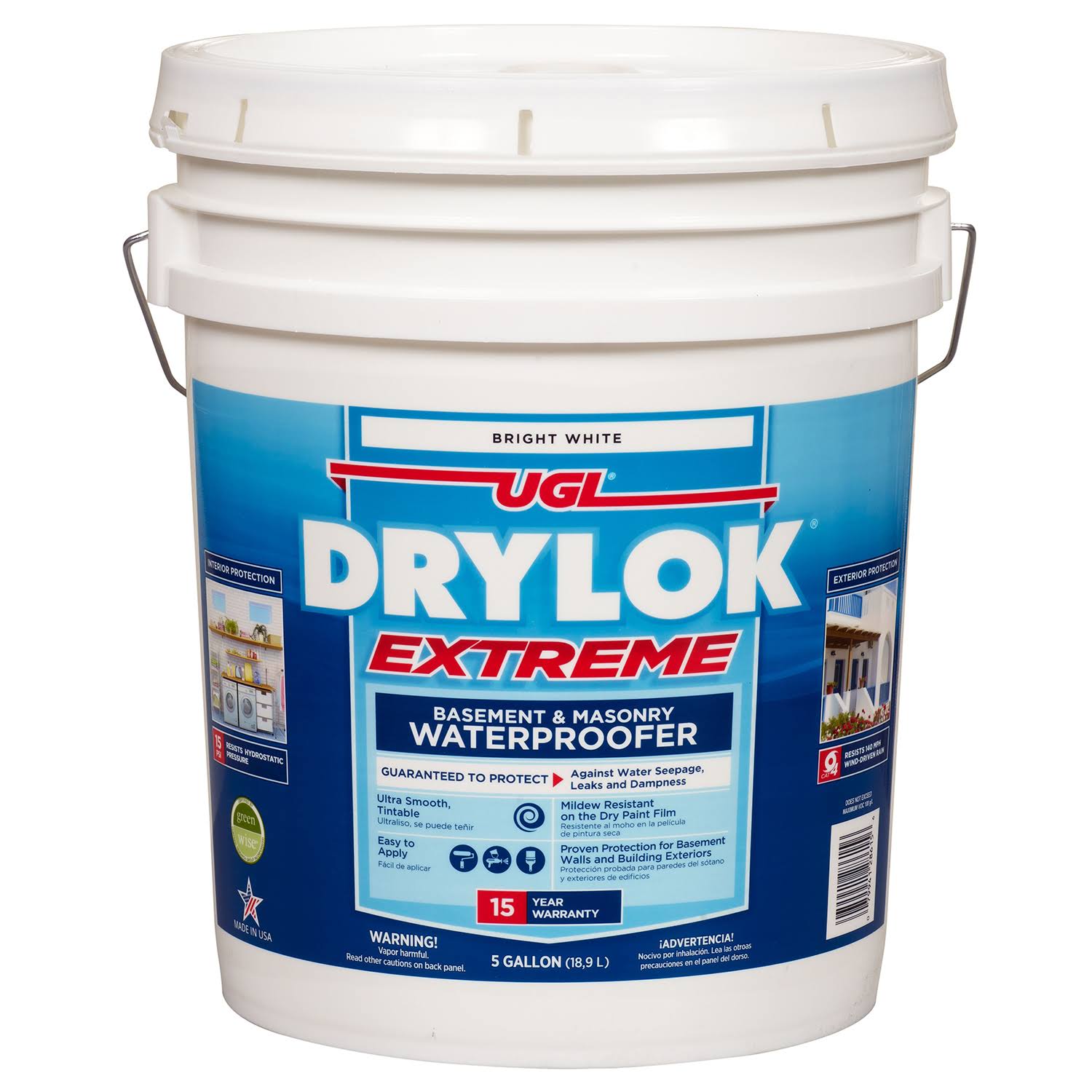 Drylok 28615 Extreme Masonry Waterproofer 5 Gallon White