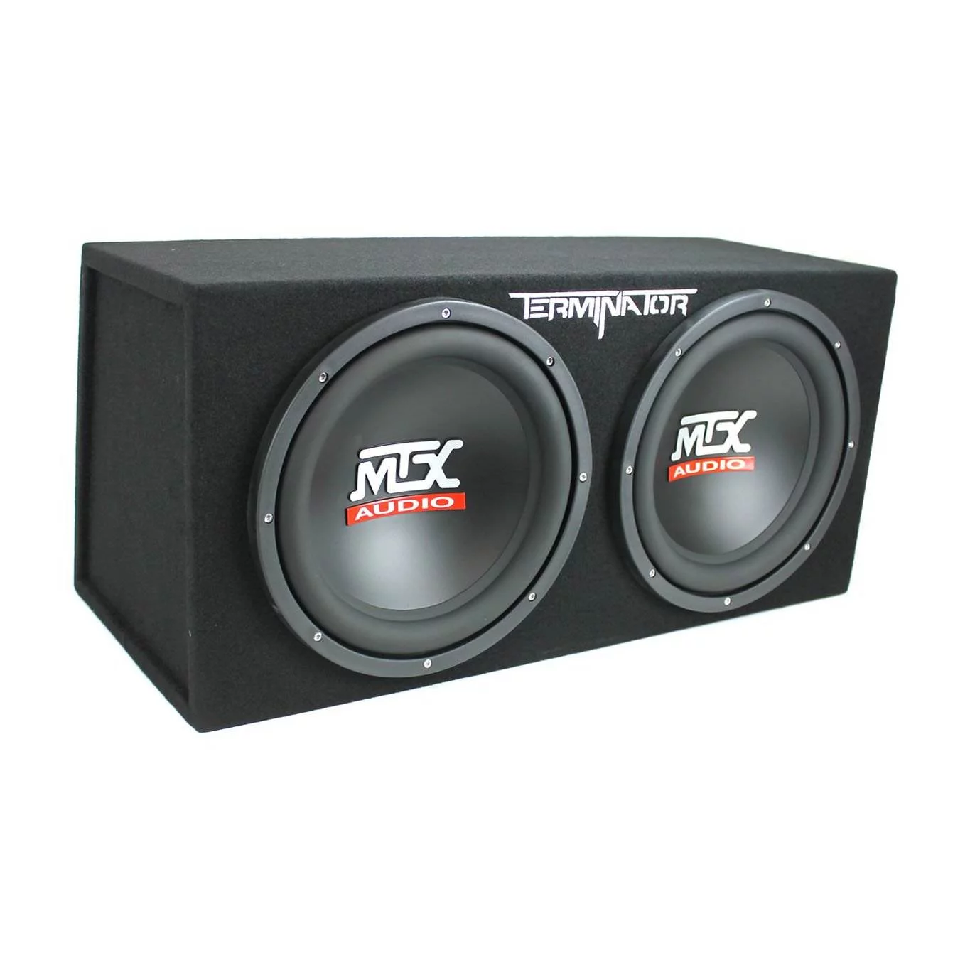 MTX TNE212D 12 Subwoofer (2 Pack) + Monoblock Amplifier (2 Pack) + Amp Wire Kit