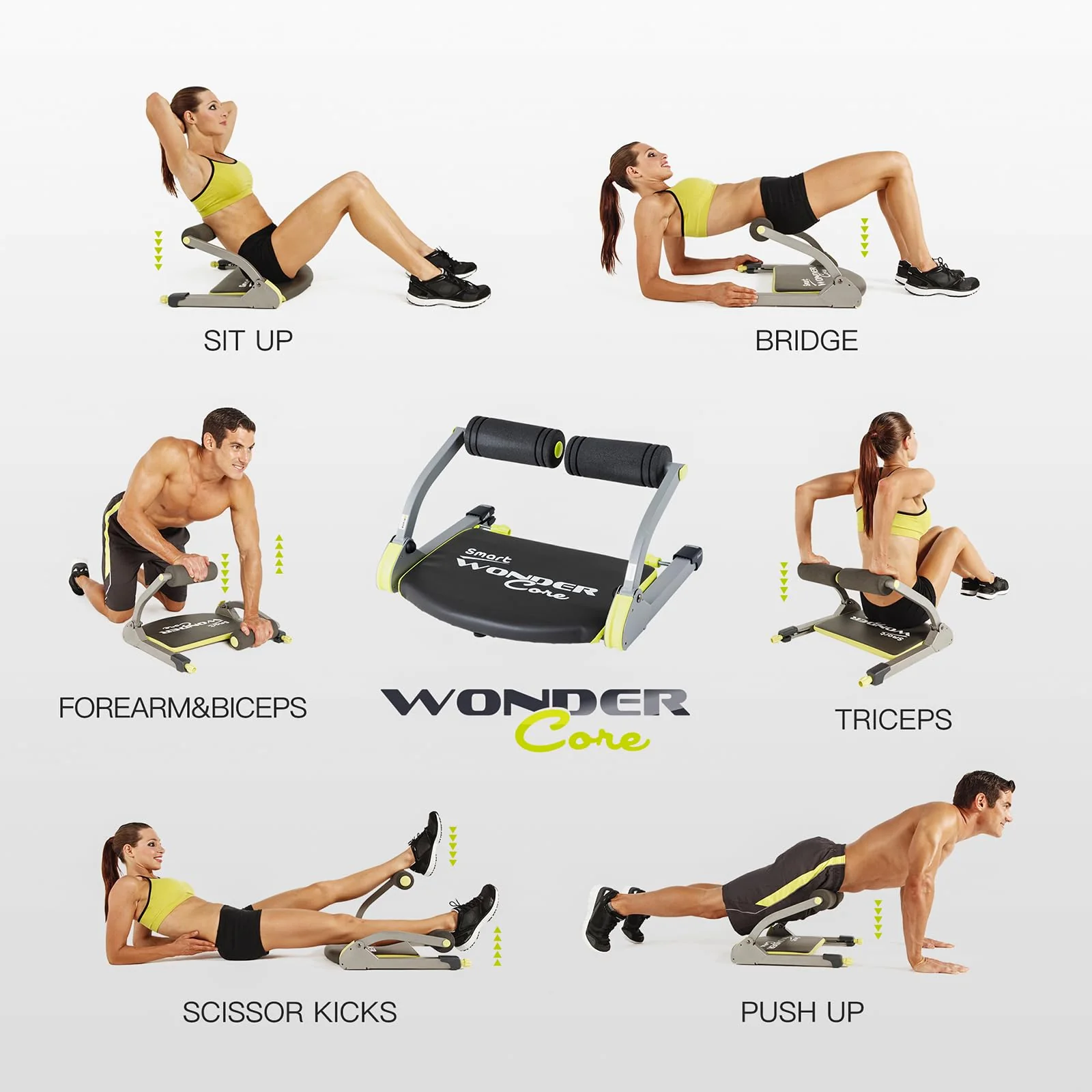 WONDER CORE SMART Sit Up Exercise Equipment for Abs Workout