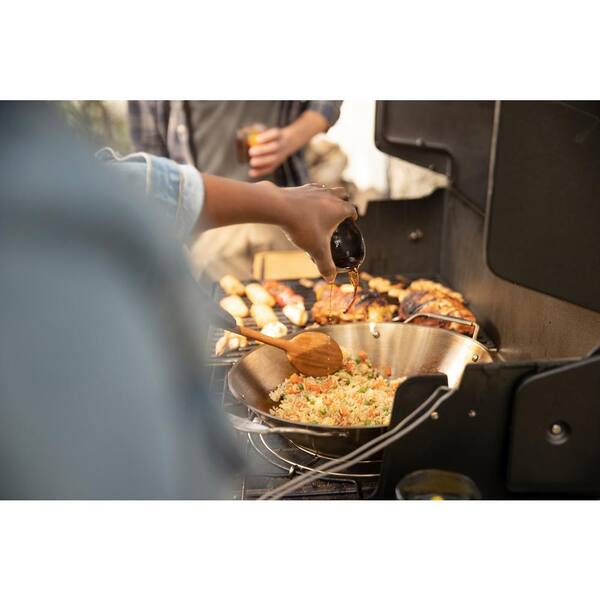 Genesis S-435 4-Burner Natural Gas Grill in Stainless Steel with Side Burner