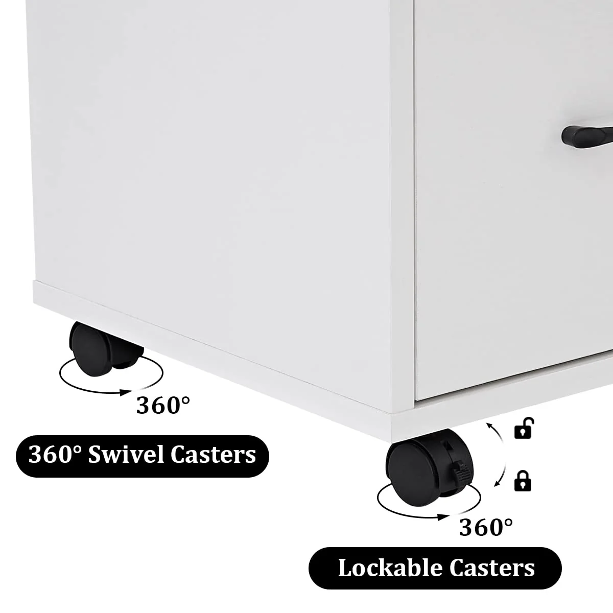 Panana 3 Drawer File Cabinets. Mobile Lateral Printer Stand