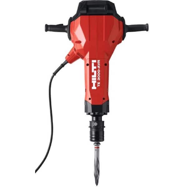 15 Amp 120V Hex 28 Corded 32.3 in x 23.1 in. x 8.6 in. TE-3000 AVR Electric Jack Hammer with Trolley. Cord and Chisels