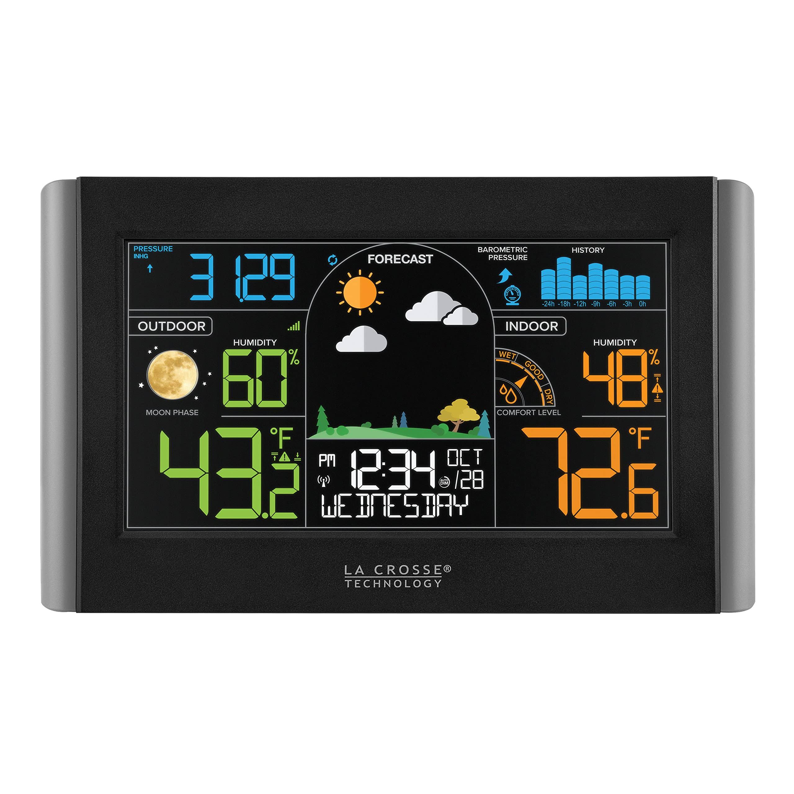 La Crosse Technology Wireless Color Weather Station - Black