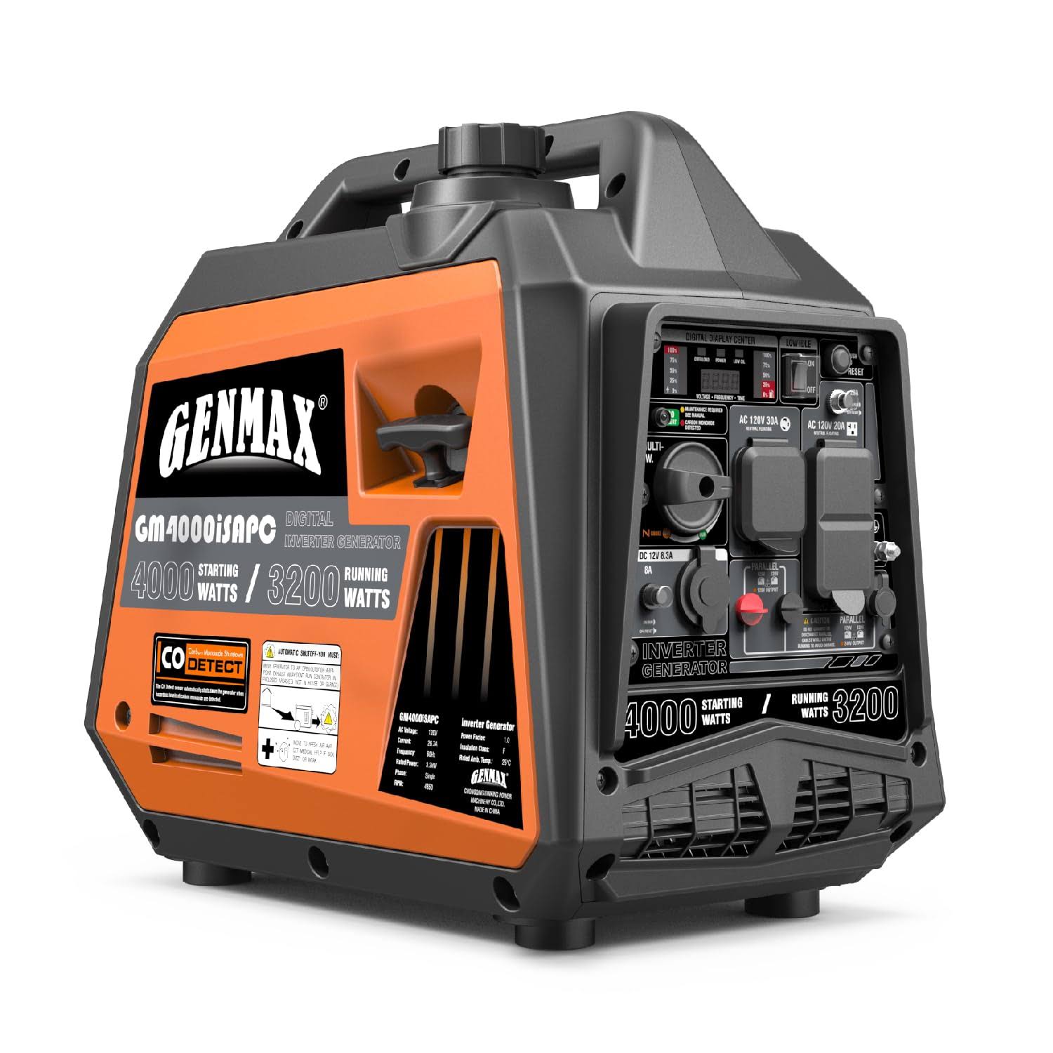 GENMAX 1200-Watt Gasoline Portable Inverter Generator
