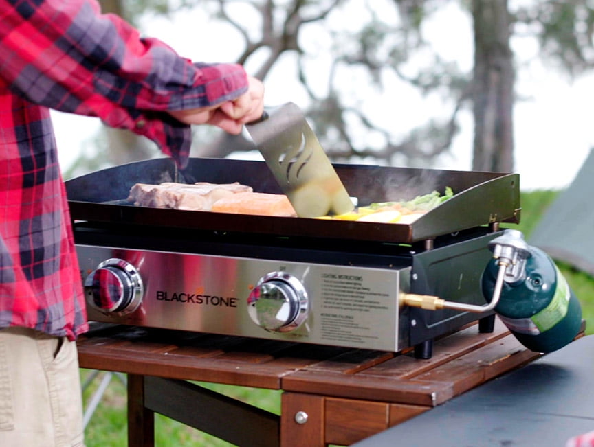 2-Burner 22'' Tabletop Griddle with Stainless Steel Front