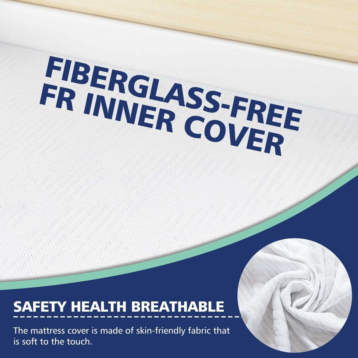 Twin Mattress - Memory Foam Mattress 5-Layer Comfort Supportive Medium-Firm Mattress in a Box with Breathable Cover. Made in USA. CertiPUR-US Certified for Single Bed Guest Room