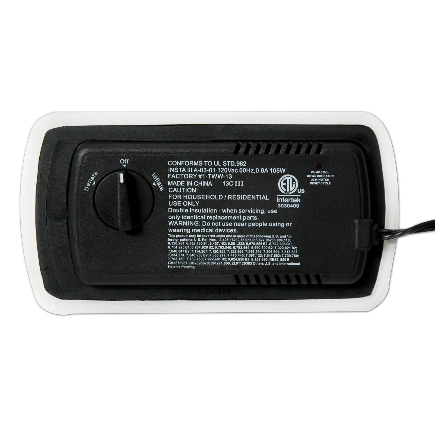 Dream Series Air Mattress with ComfortCoil Technology & Internal Built In High Capacity Pump - Queen Size