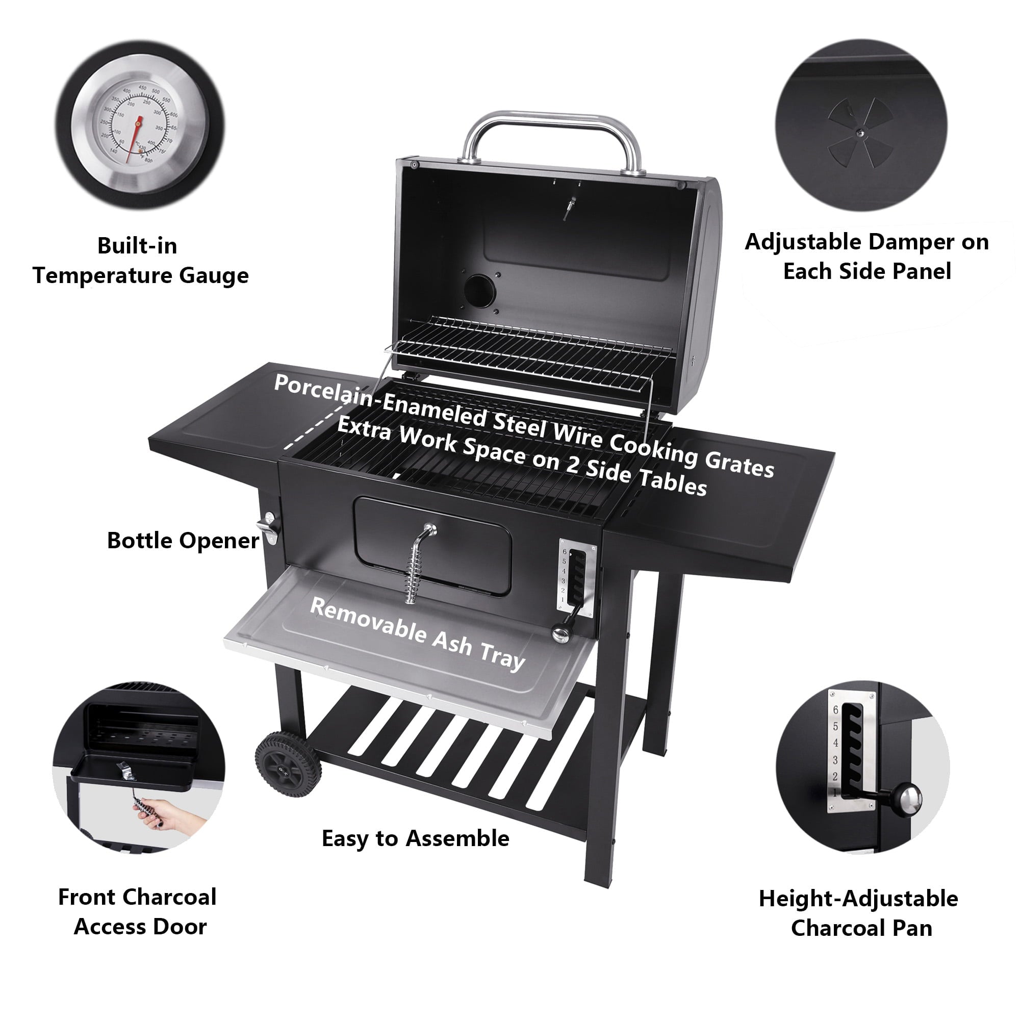 24 CD1824A Charcoal Grill