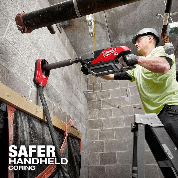 MX FUEL Lithium-Ion Cordless Handheld Core Drill Kit with Stand. 2 Batteries and Charger