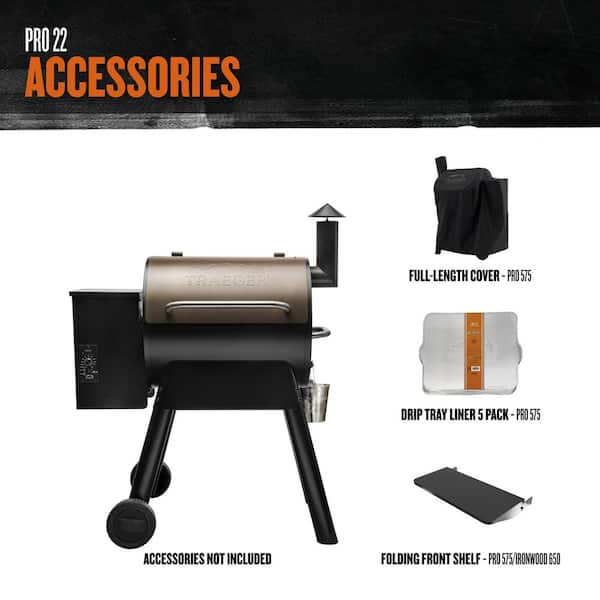 Pro Series 22 Pellet Grill in Bronze