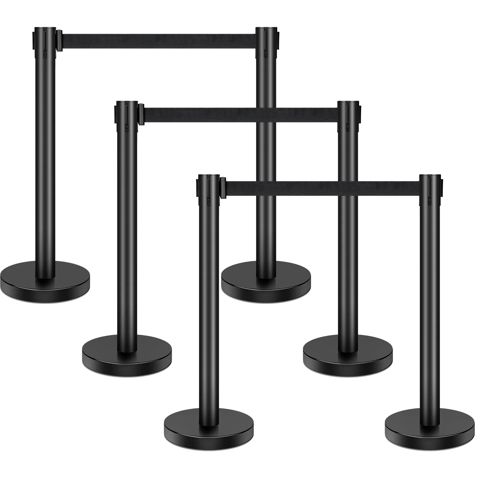 XPCARE Crowd Control Stanchion. 6 Pieces Stanchion Set