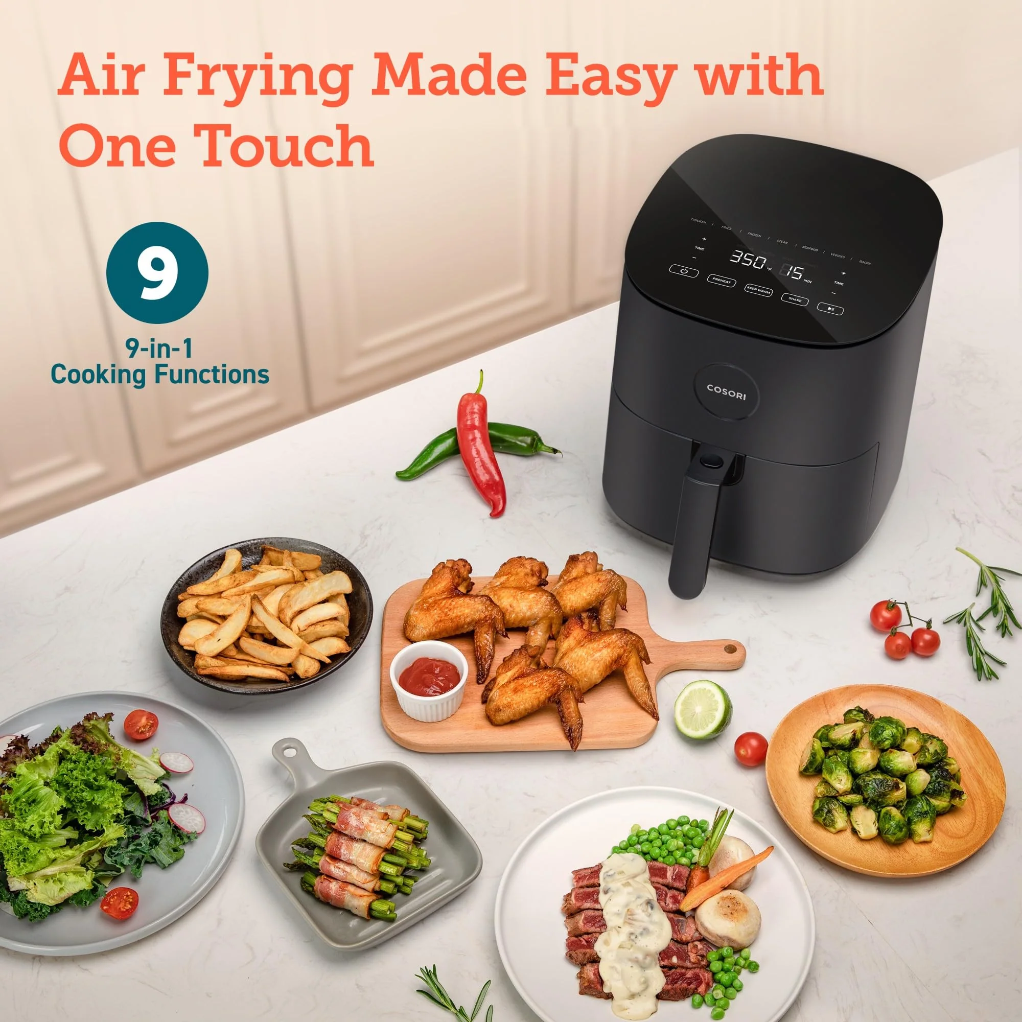 COSORI Pro LE 5-Qt Compact Airfryer. UP to 450?H