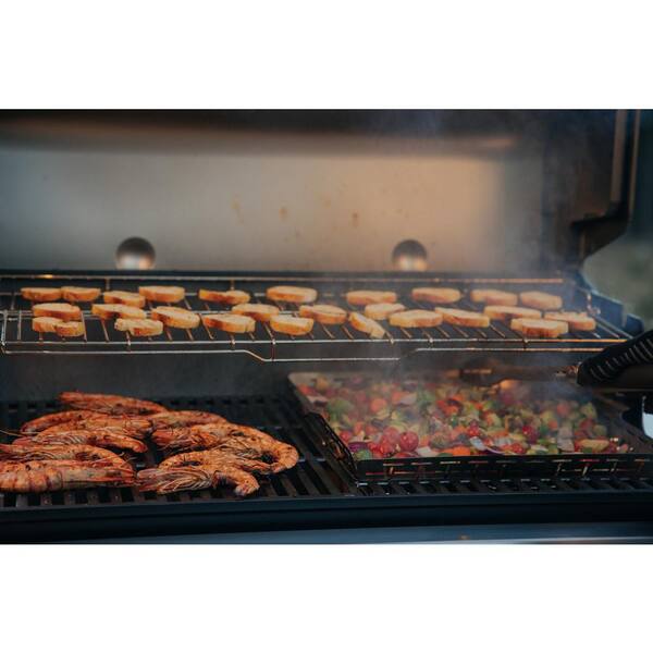 Genesis? S-335 Propane Gas Grill. Stainless Steel with Premium Cover Included