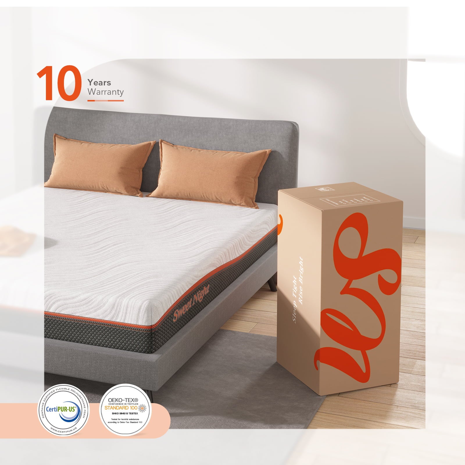 8 Full Pocket Spring Mattresses Gel Memory Foam Mattresses Hybrid Mattresses in a Box. Full Mattresses