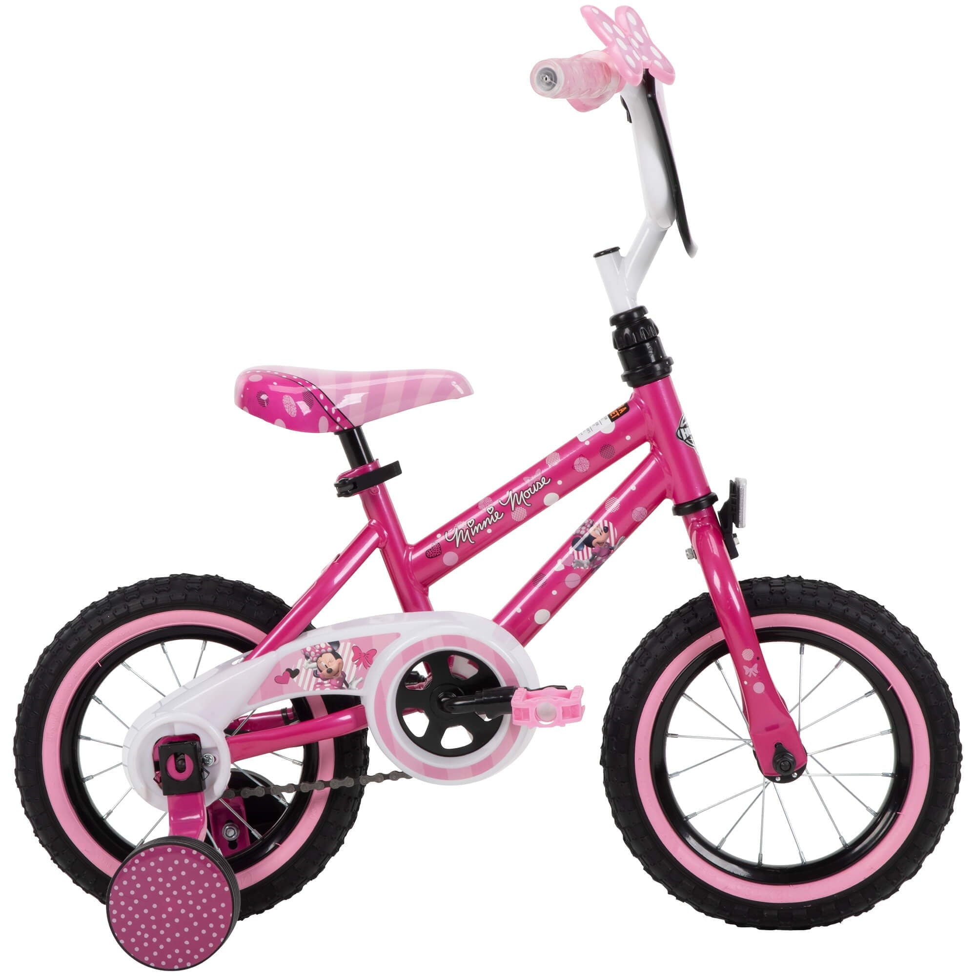 12 in. Minnie Mouse Bike with Training-Wheels for Girl's. Pink by Huffy