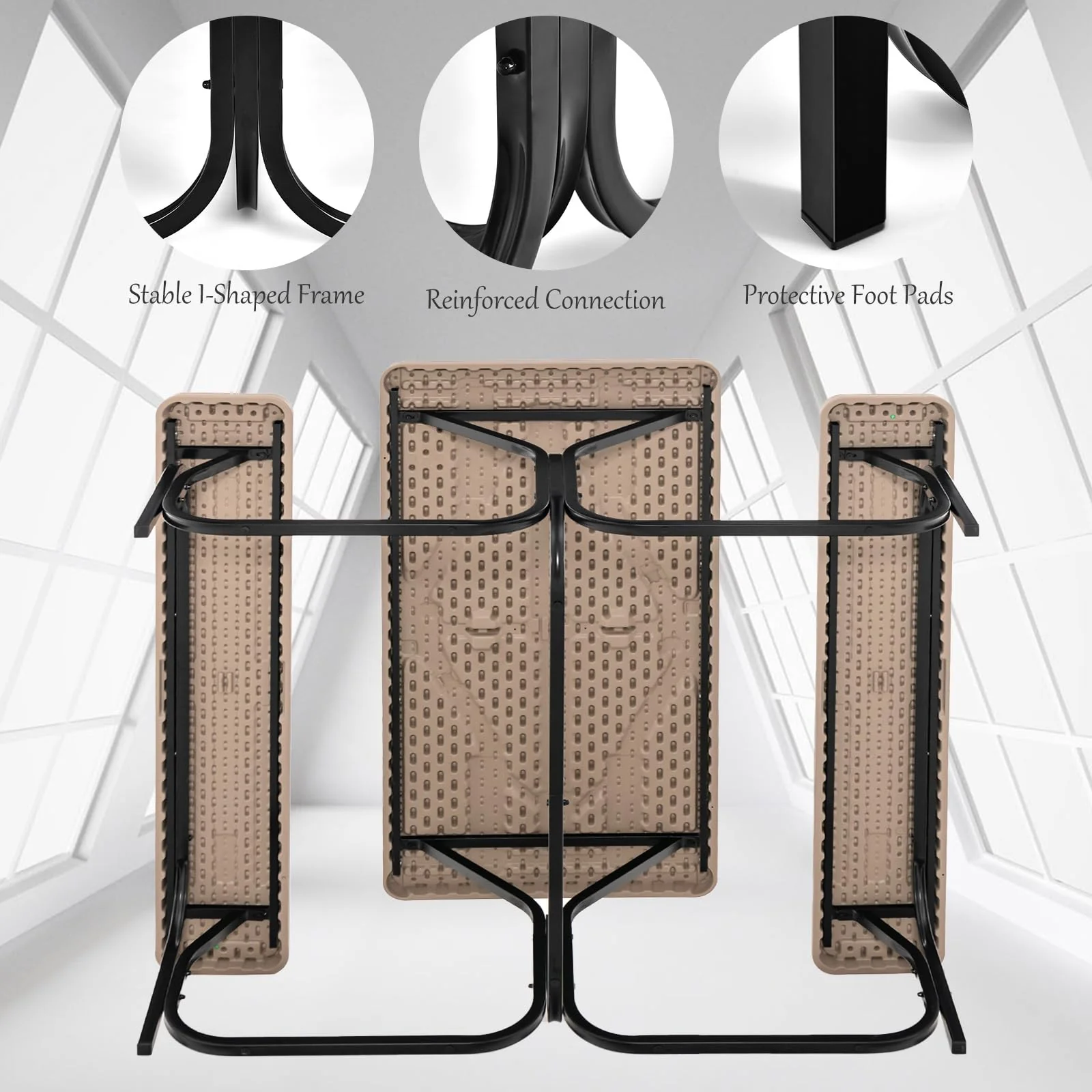 Giantex Outdoor Picnic Table Bench Set