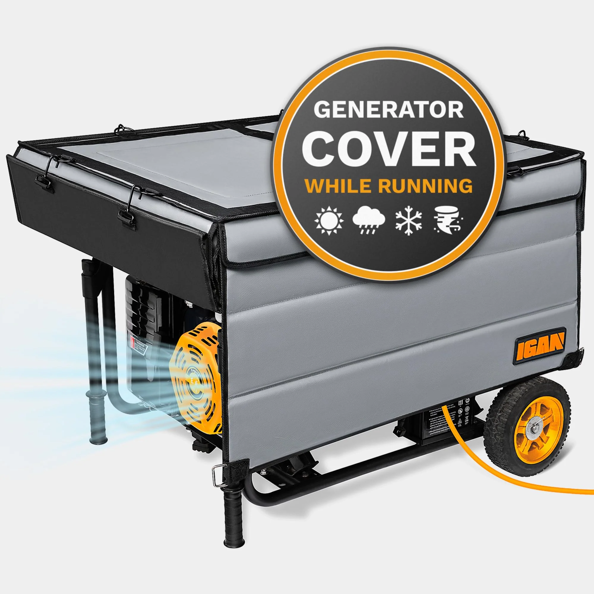 IGAN Waterproof Generator Covers While Running
