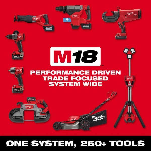M18 18V Lithium-Ion Brushless Cordless Compact Hammer Drill/Impact Combo Kit (2-Tool) with (2) 4.0Ah Batteries. Bag