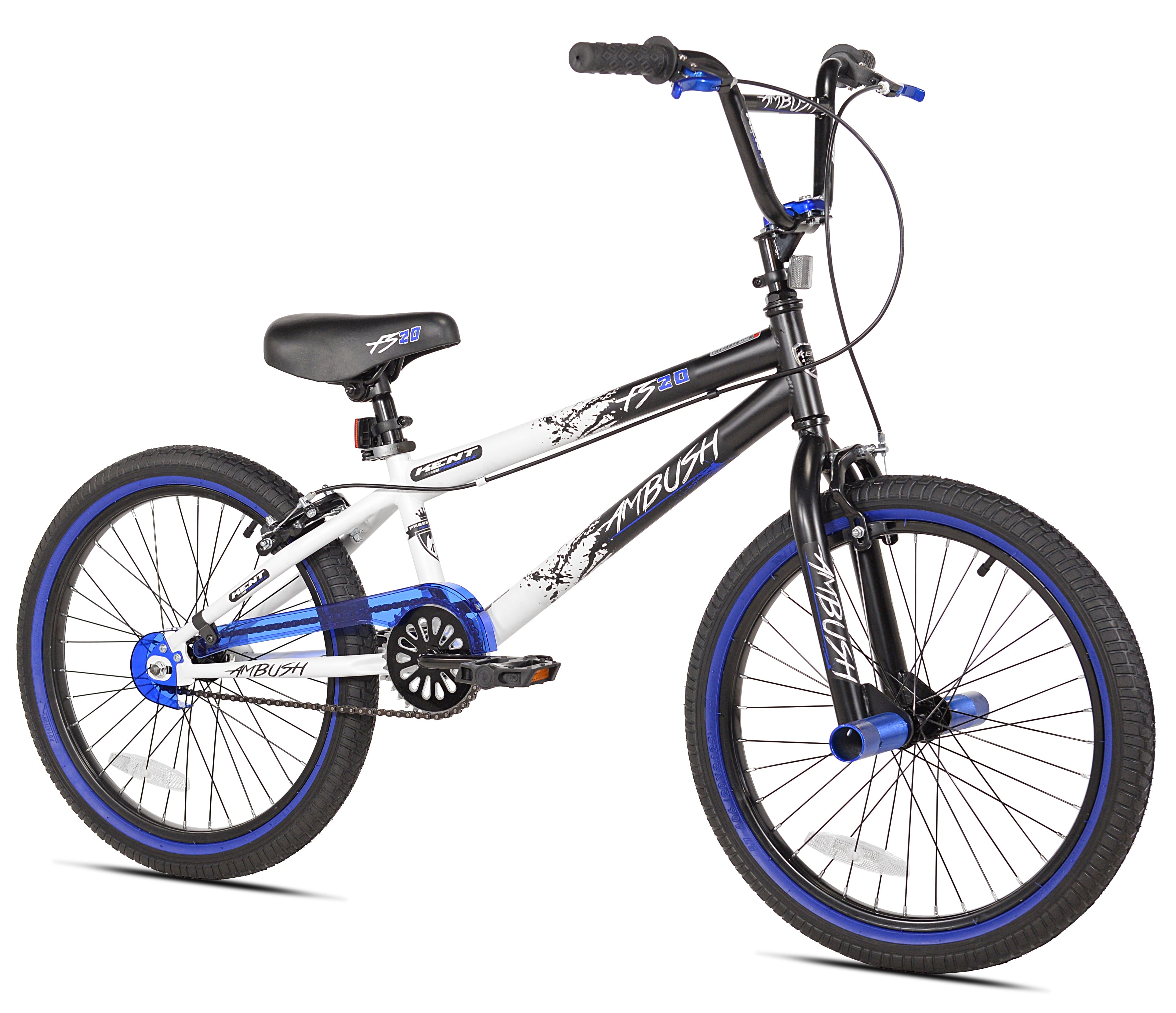Bicycles 20 Boy's Ambush BMX Bike. Black/Blue