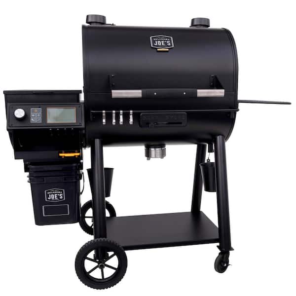 Rider 1200 DLX Pellet Grill and Smoker in Black with 1.234 sq. in. Cooking Space