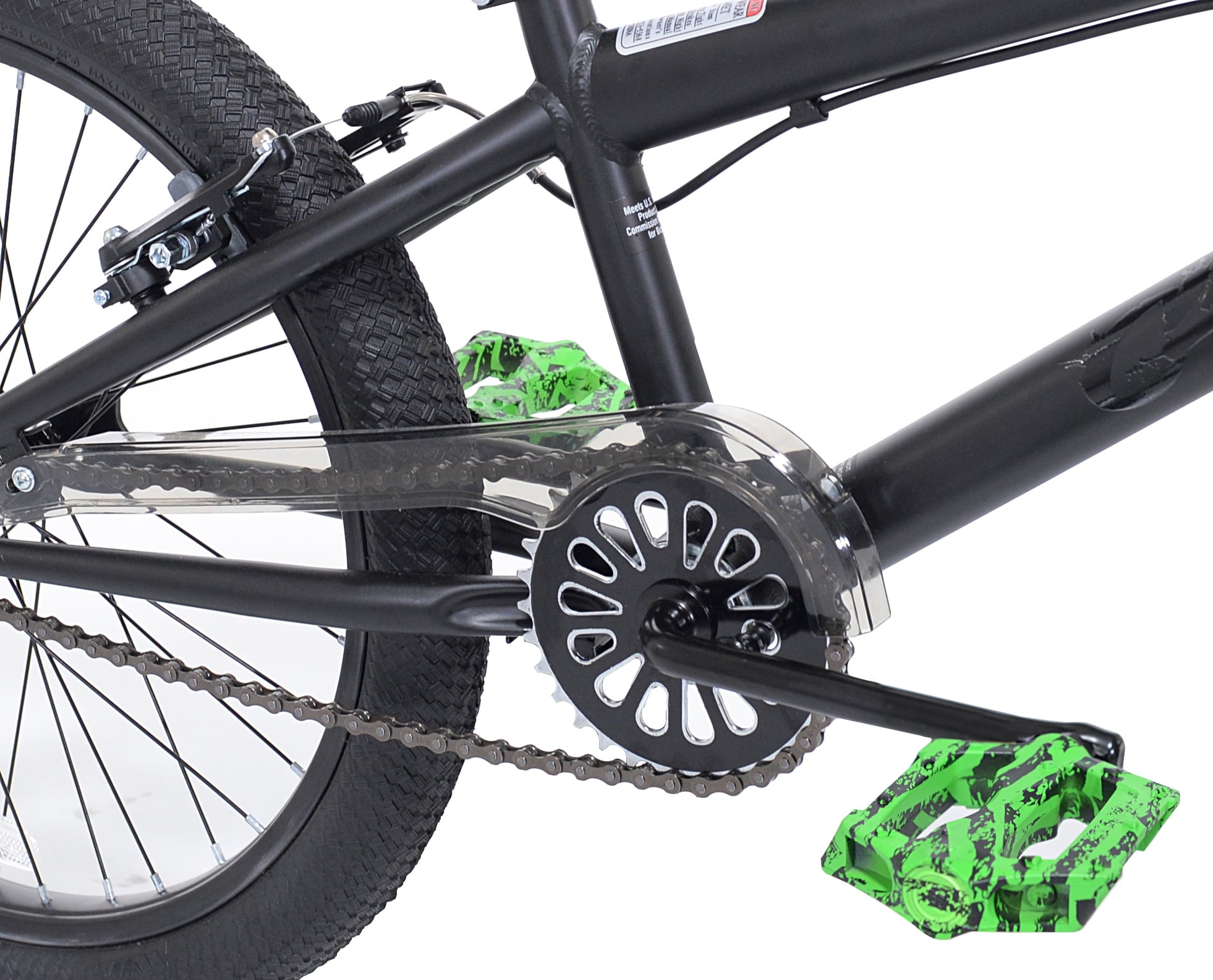 20 in. Chaos Boy's BMX Child Bicycle. Hydro Dip Matte Black