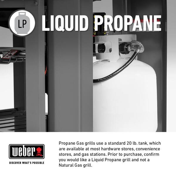 Spirit II E-210 2-Burner Liquid Propane Gas Grill Combo with Grill Cover