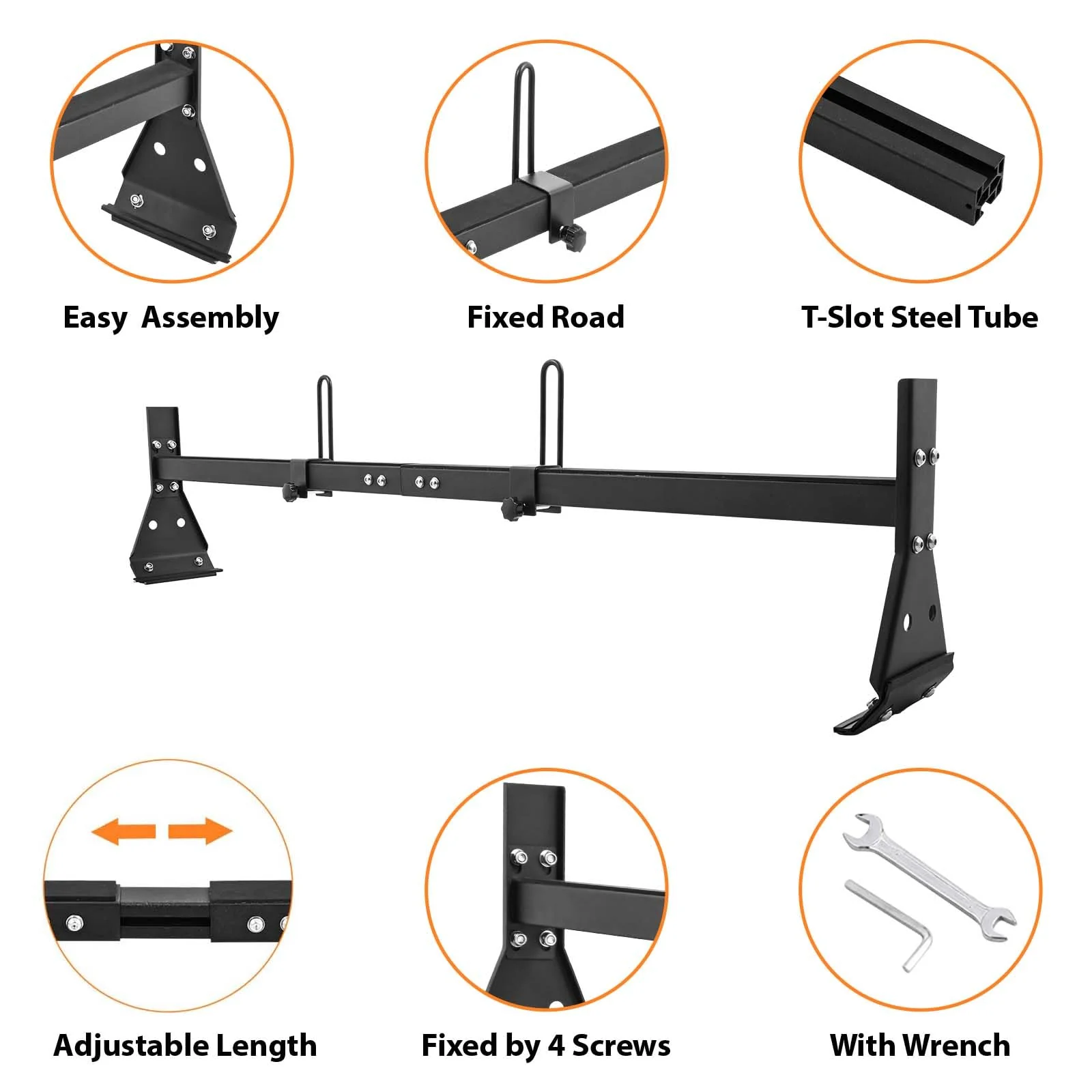 Universal Adjustable Matte Coating Van Ladder