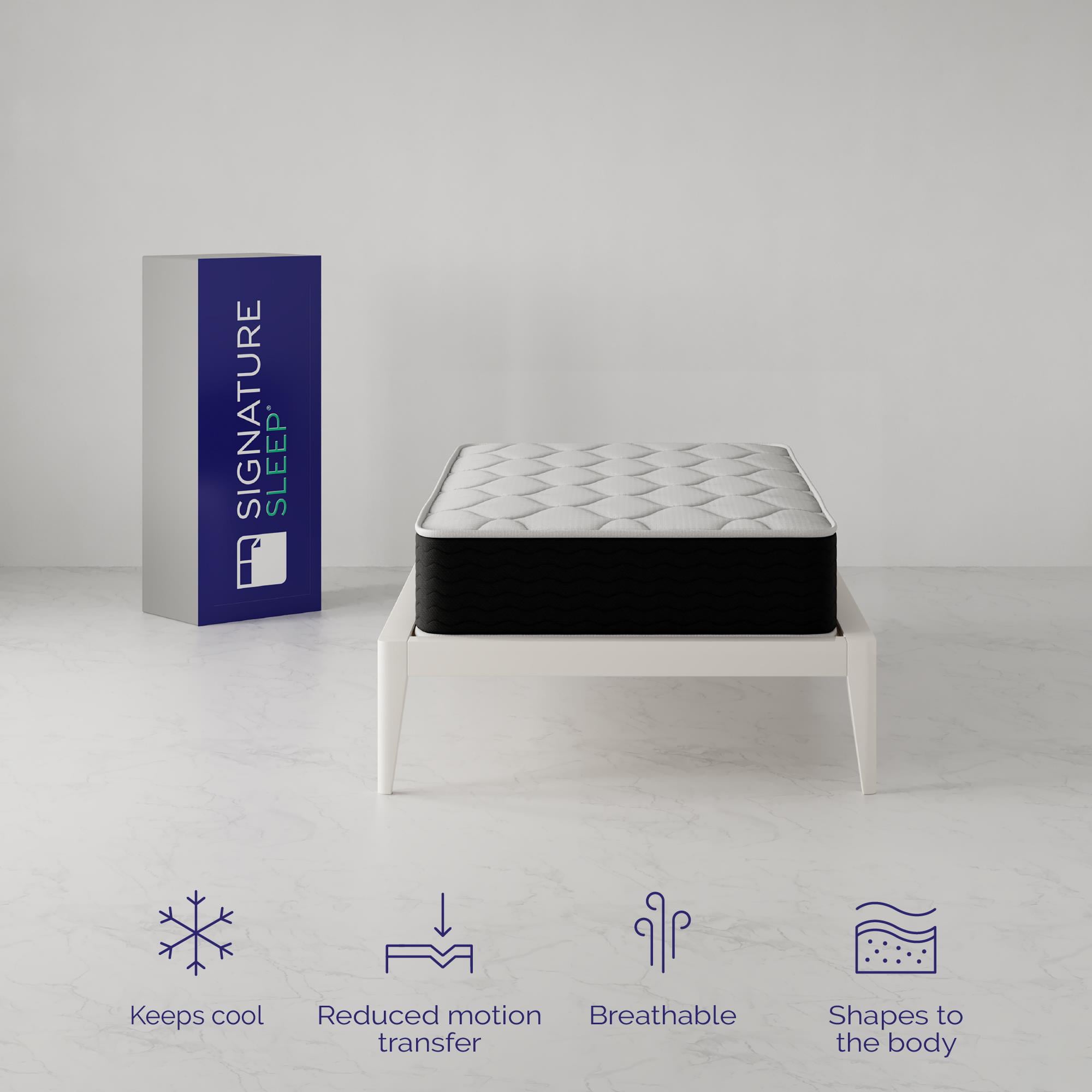 Sleep Dream 10 Independently Encased Coil Hybrid Mattress. Twin