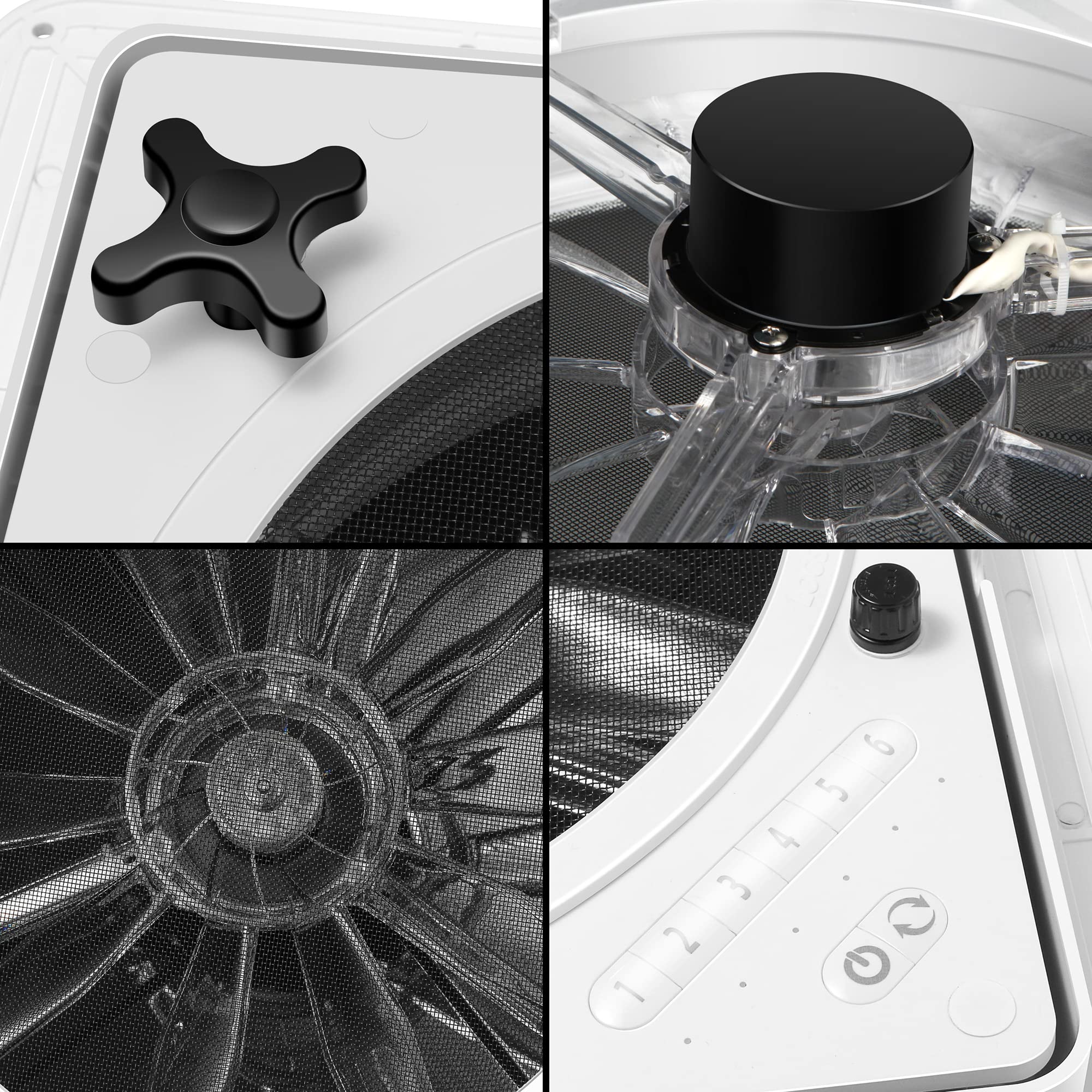 Starvent Reversible 6 Speed RV Roof Vent Fan