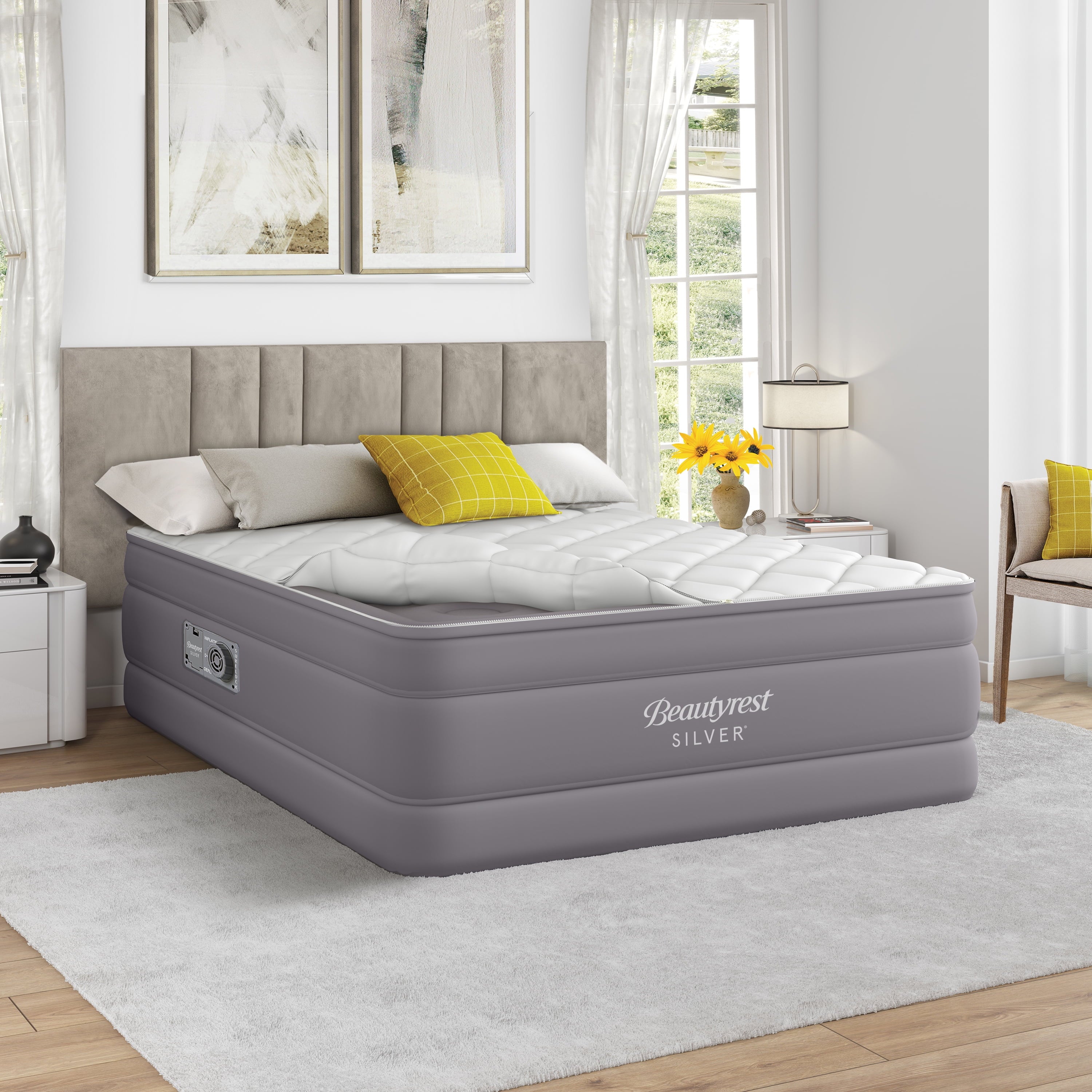 Cushion Aire 20 Queen Air Mattress with Built-in Pump