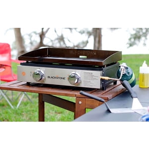 2-Burner 22'' Tabletop Griddle with Stainless Steel Front