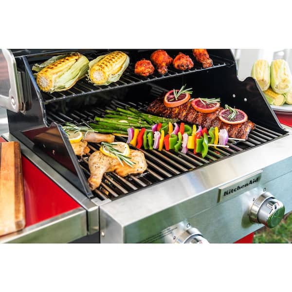 2-Burner Propane Gas Grill in all Red