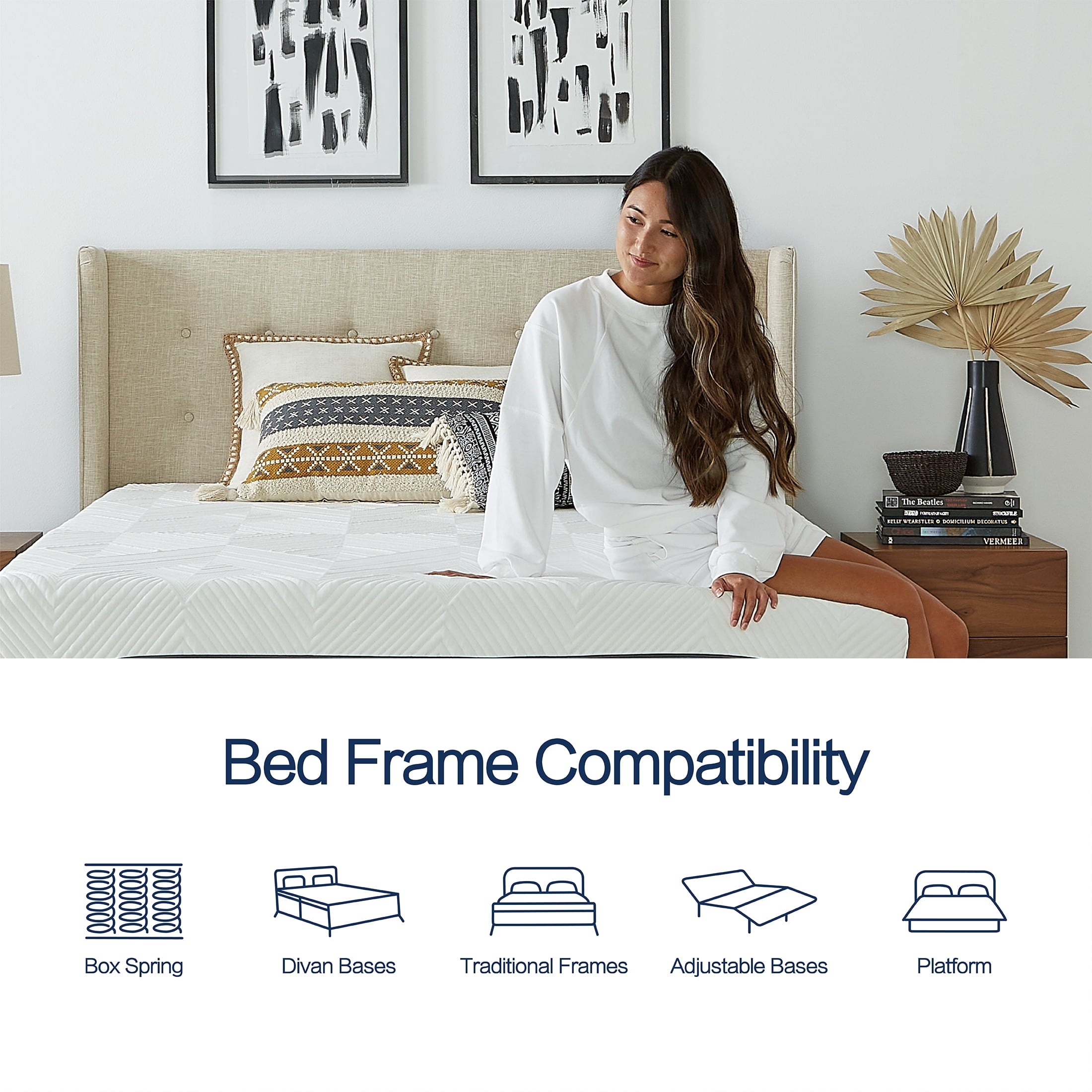 & Rye Spirit 12 Medium Plush Hybrid of Gel Memory Foam and Spring Mattress. Queen